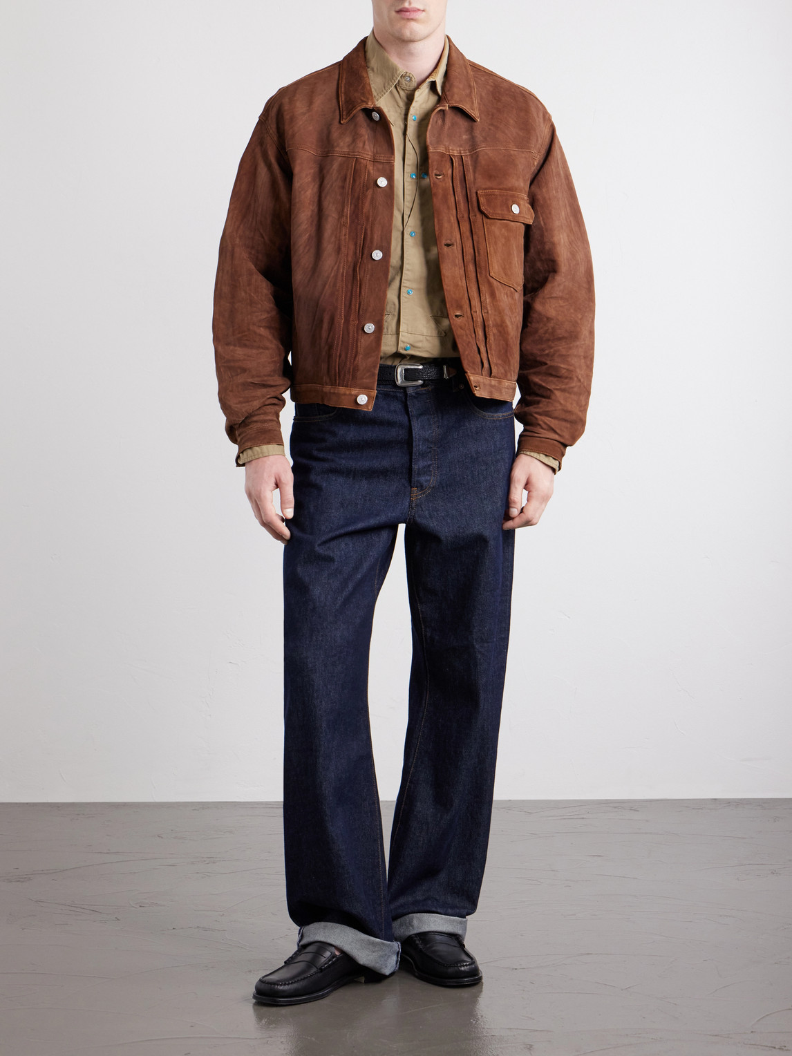Thunderbird Panelled Cotton-Twill Shirt