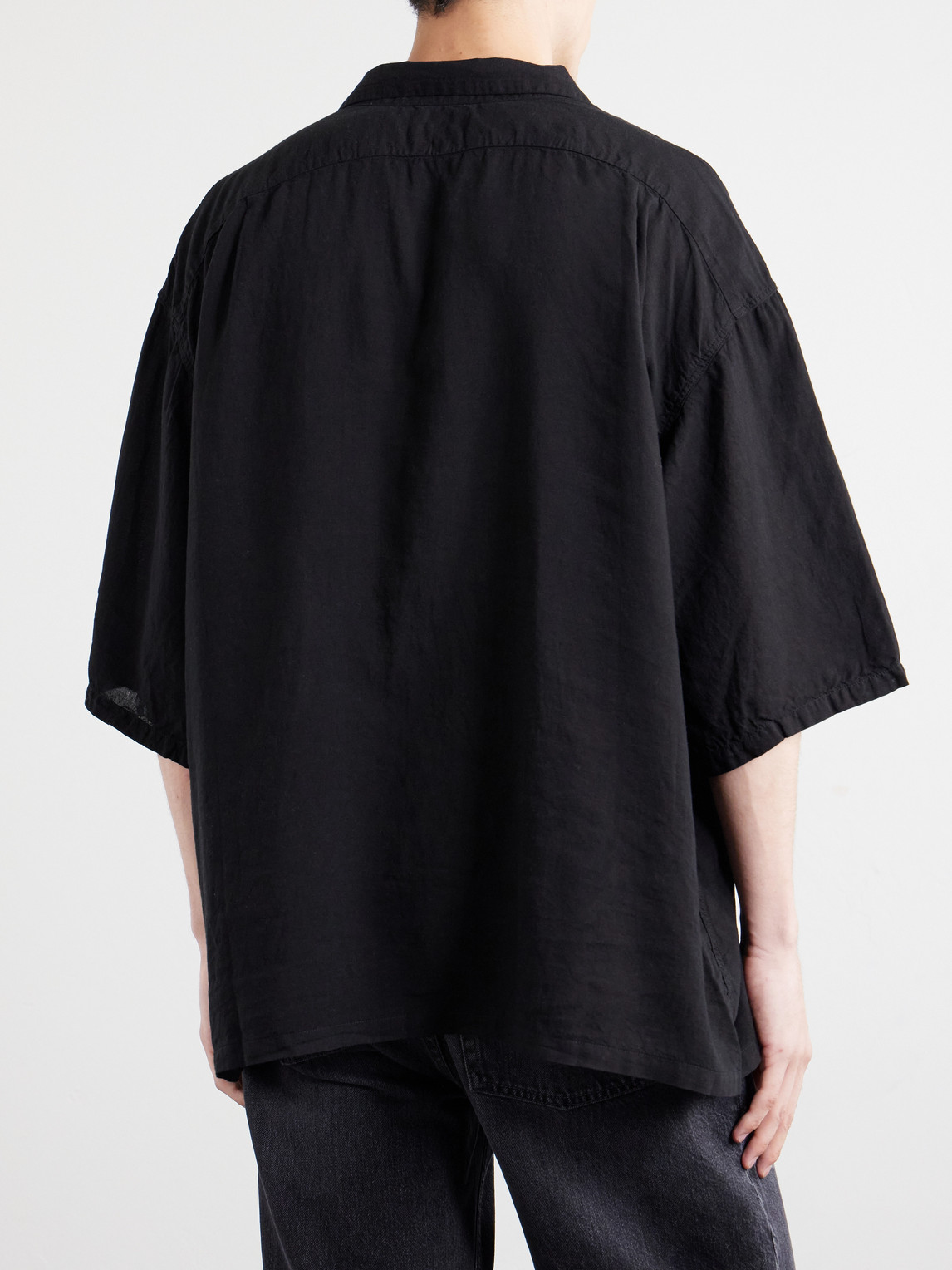 Big Lyocell And Linen-Blend Shirt