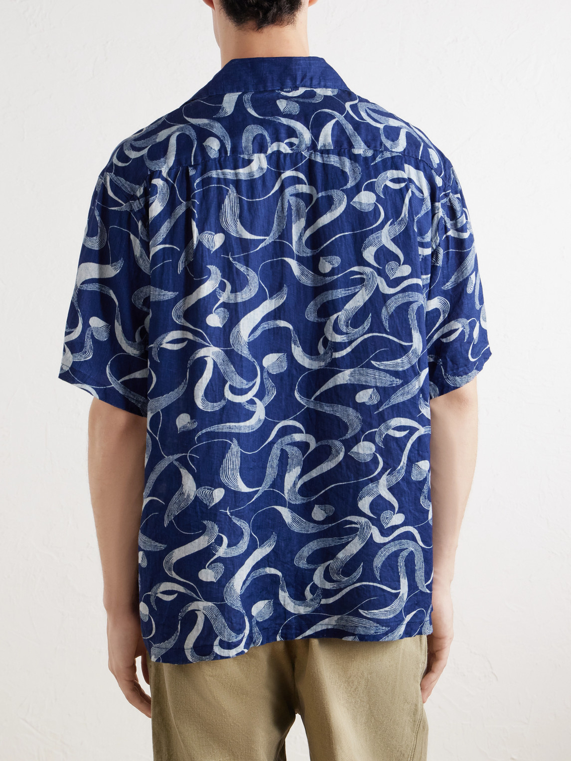 Okura Camp-Collar Linen