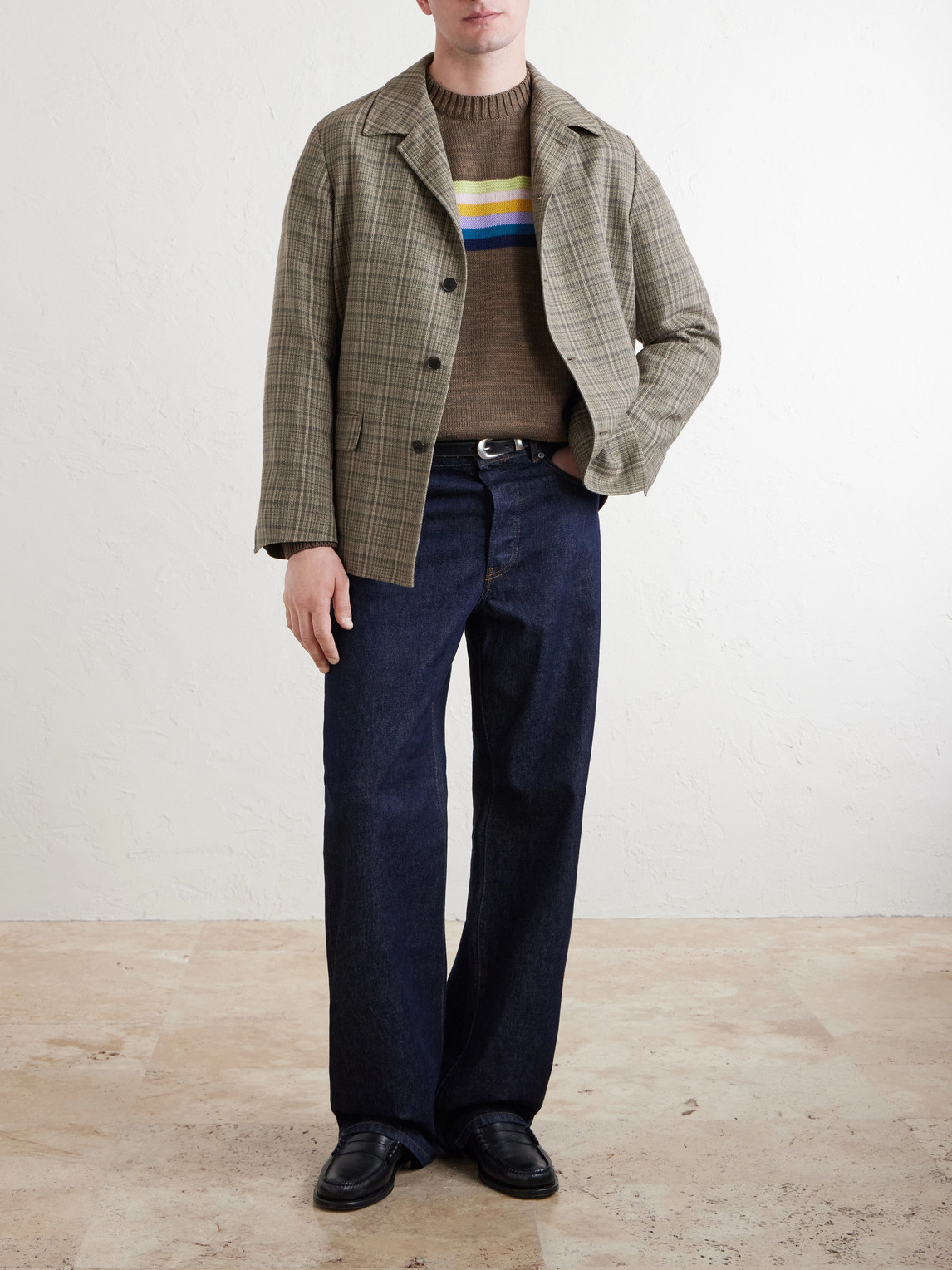 Peckish Rainbow Striped Cotton And Wool-Blend Sweater
