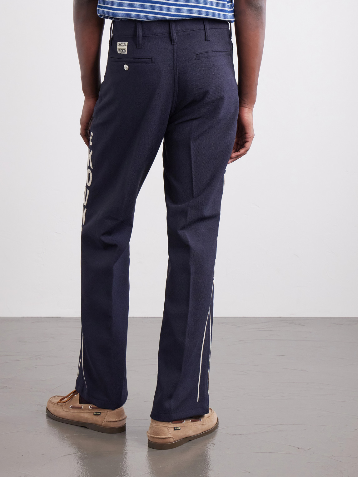 Daddy'S Ox Flared Twill Trousers