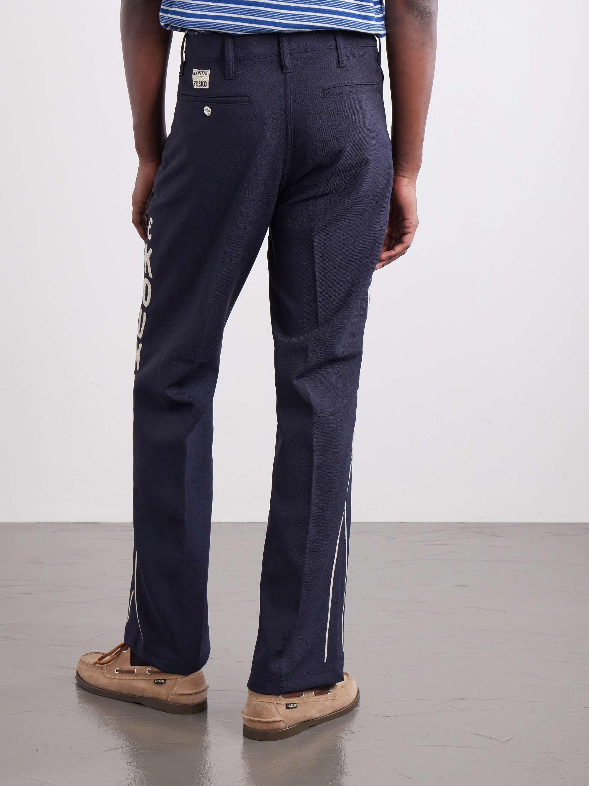KAPITAL Daddy's Ox Flared Twill Trousers for Men | MR PORTER