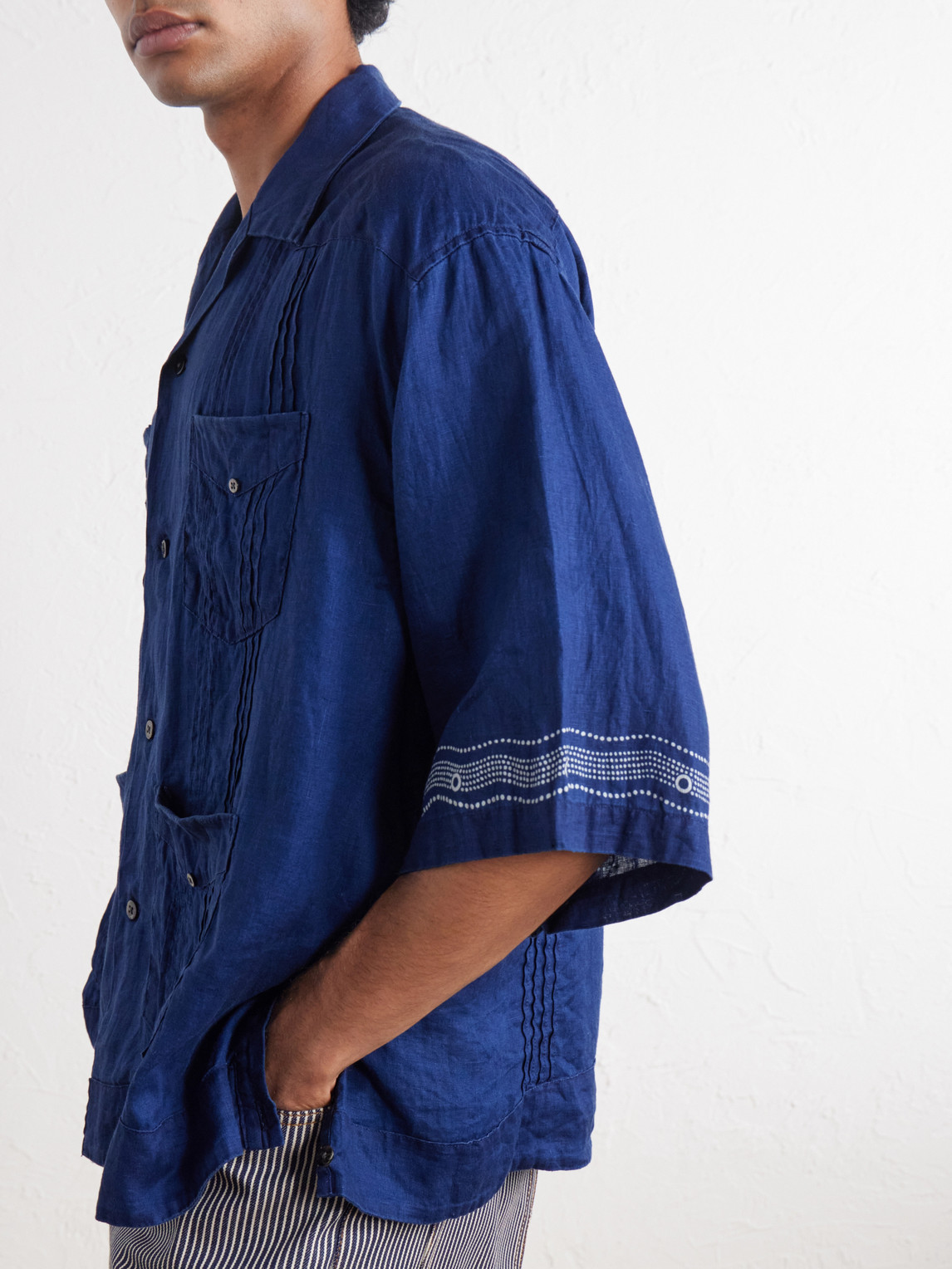 Camp-Collar Linen