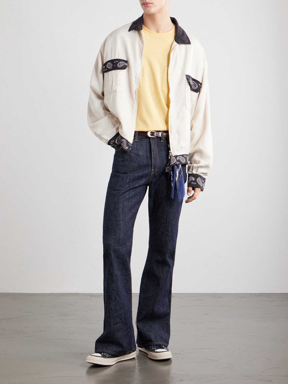 Okabello Straight-Leg Flared Jeans