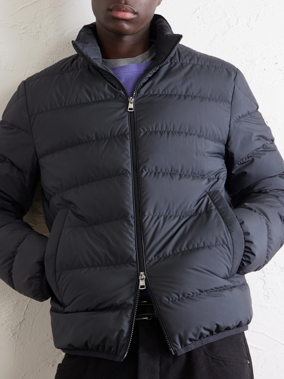 Baudinet Logo-Appliquéd Quilted Shell Down Jacket
