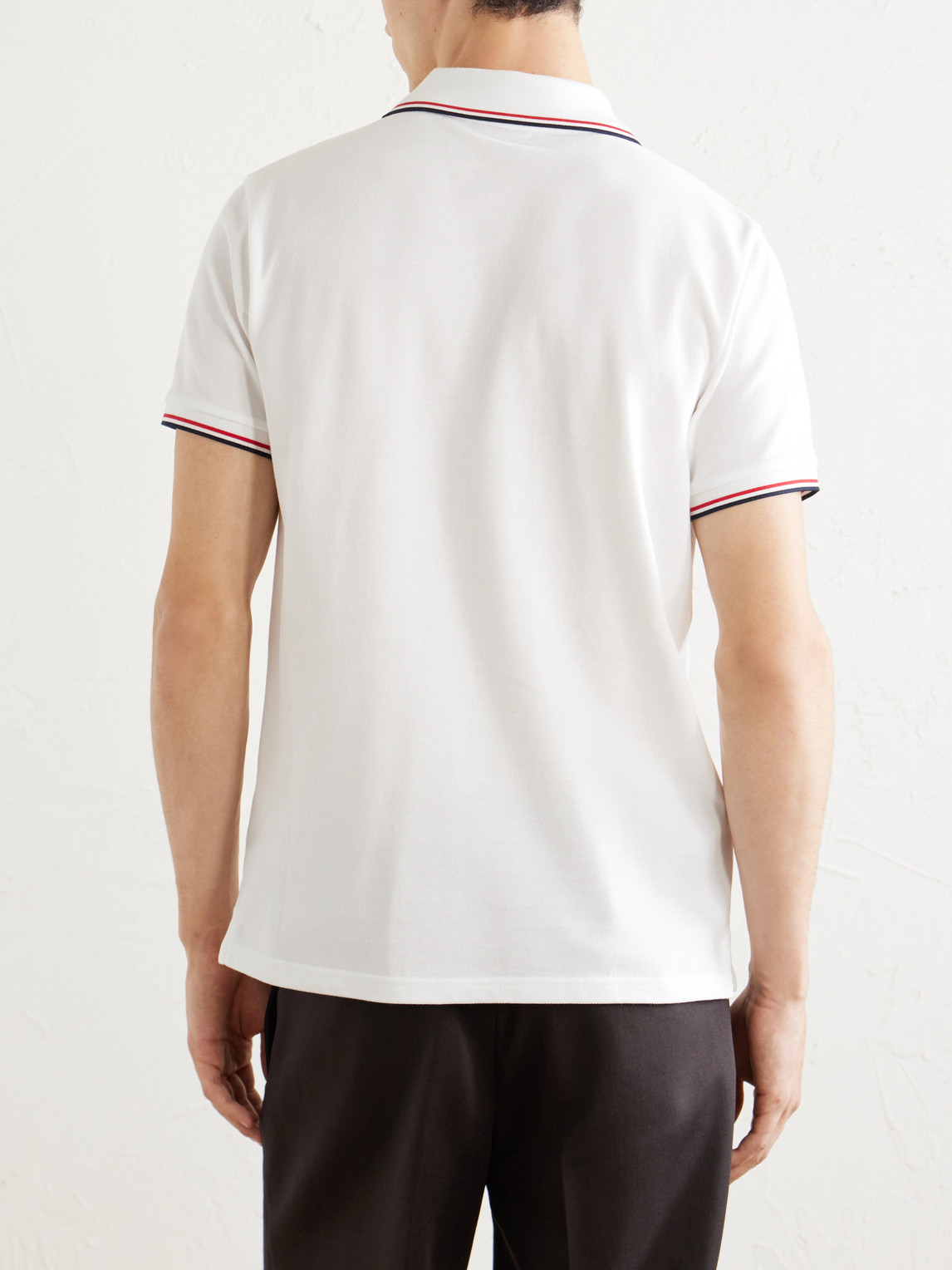 Logo-Appliquéd Cotton-Piqué Polo Shirt