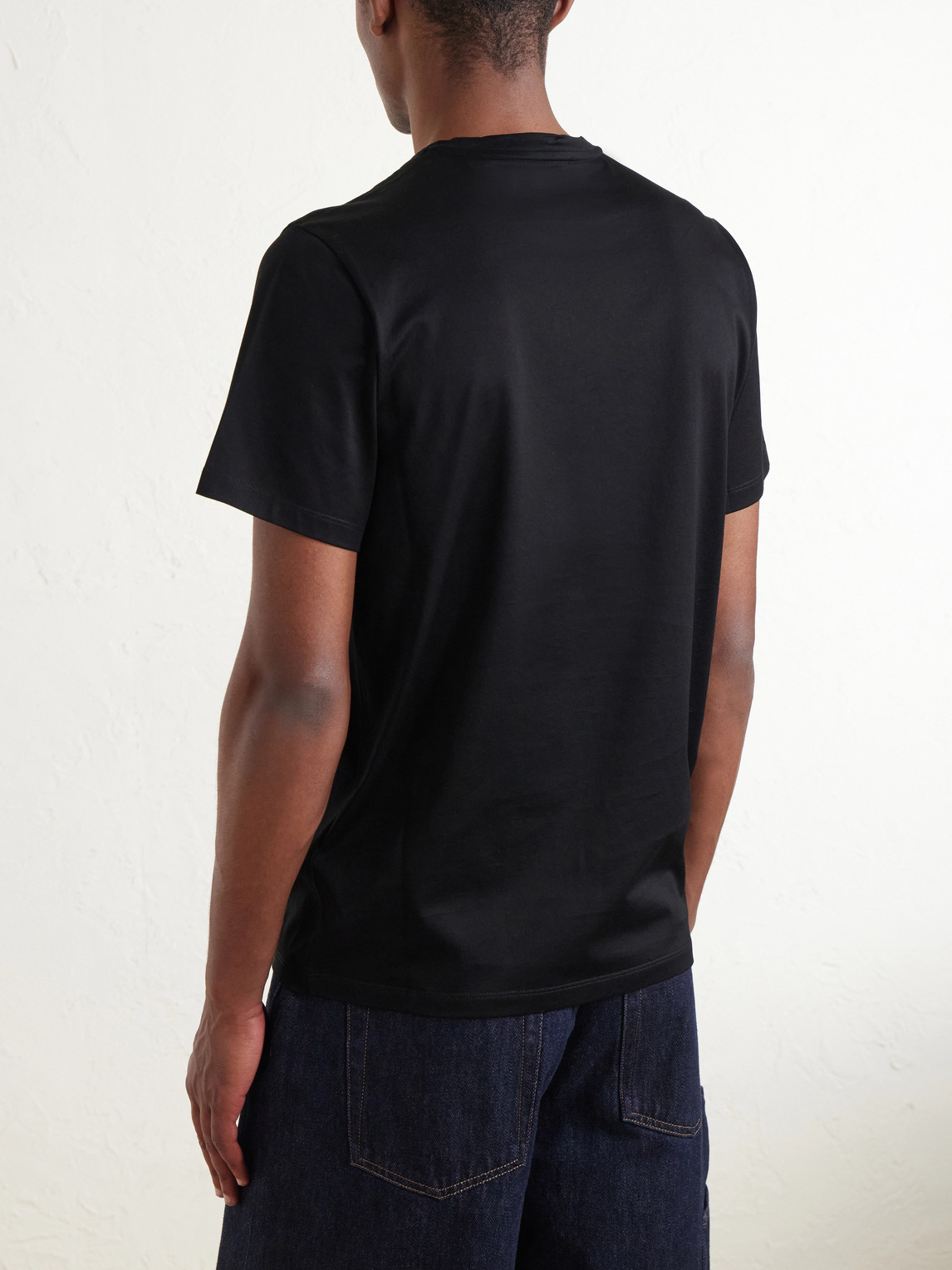 Logo-Appliquéd Cotton-Jersey T-Shirt