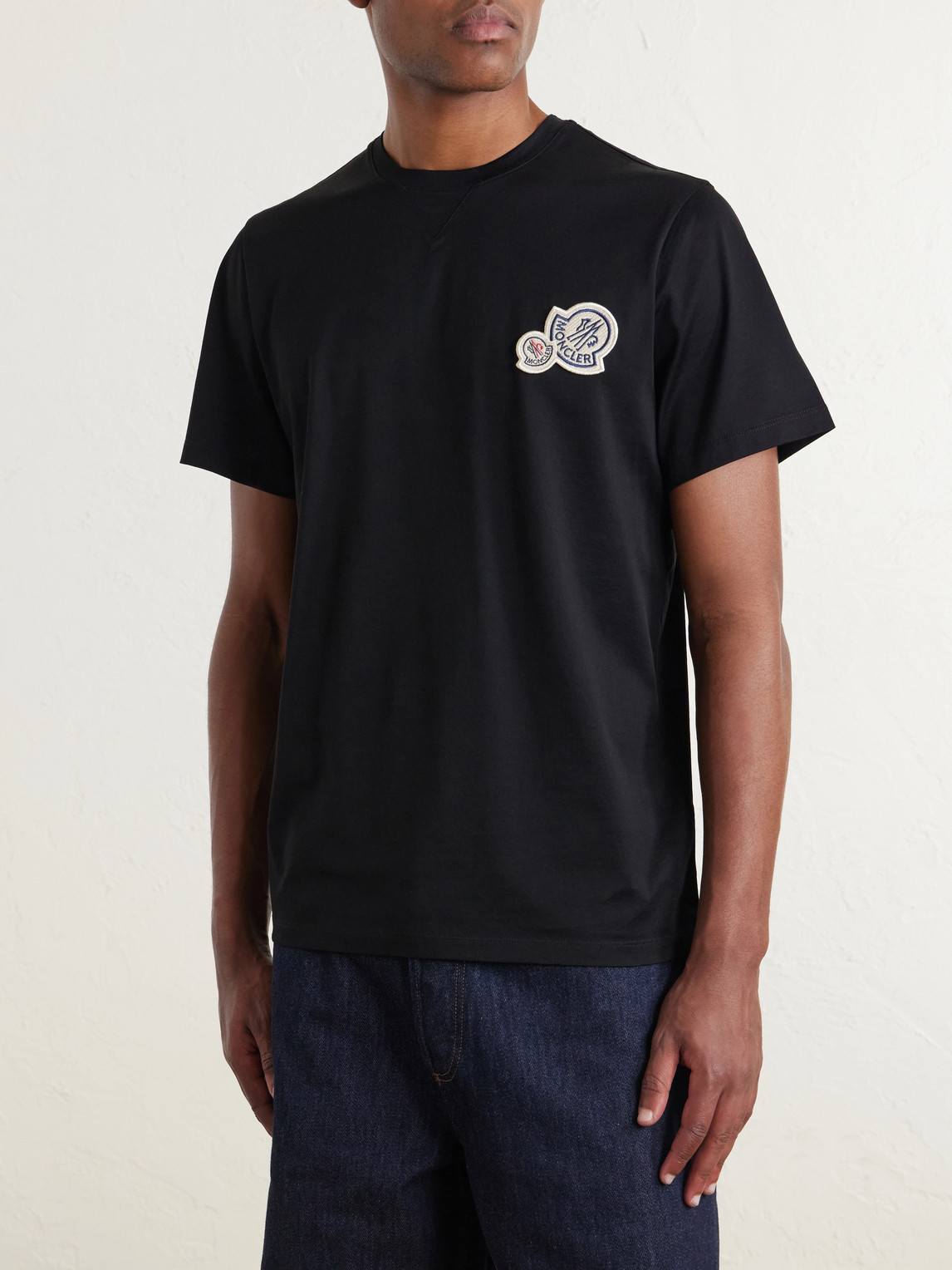 Logo-Appliquéd Cotton-Jersey T-Shirt
