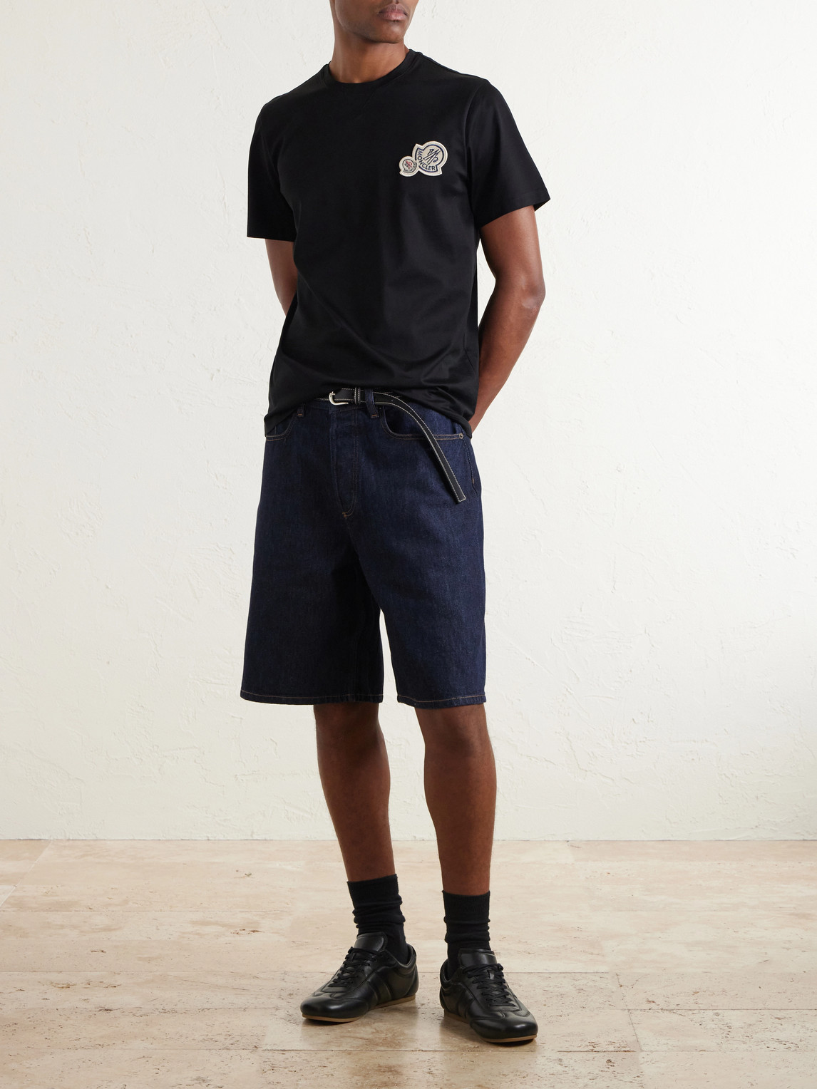 Logo-Appliquéd Cotton-Jersey T-Shirt