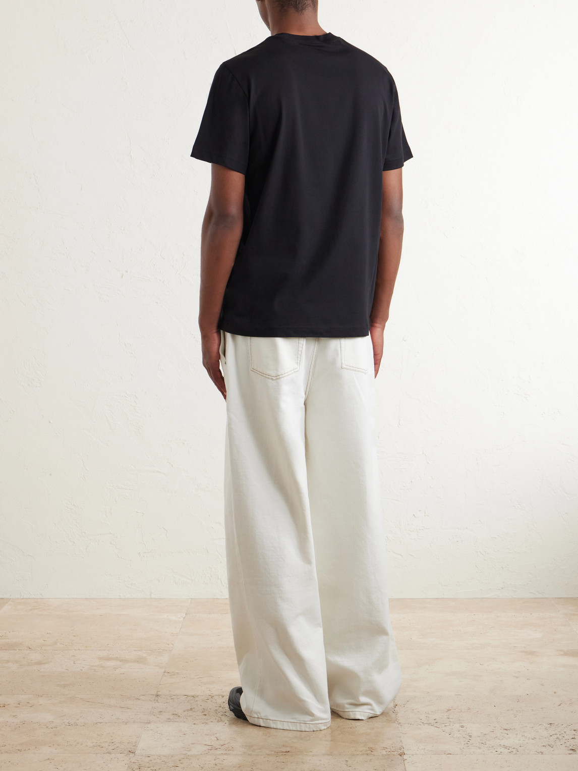 Logo-Appliquéd Cotton-Jersey T-Shirt