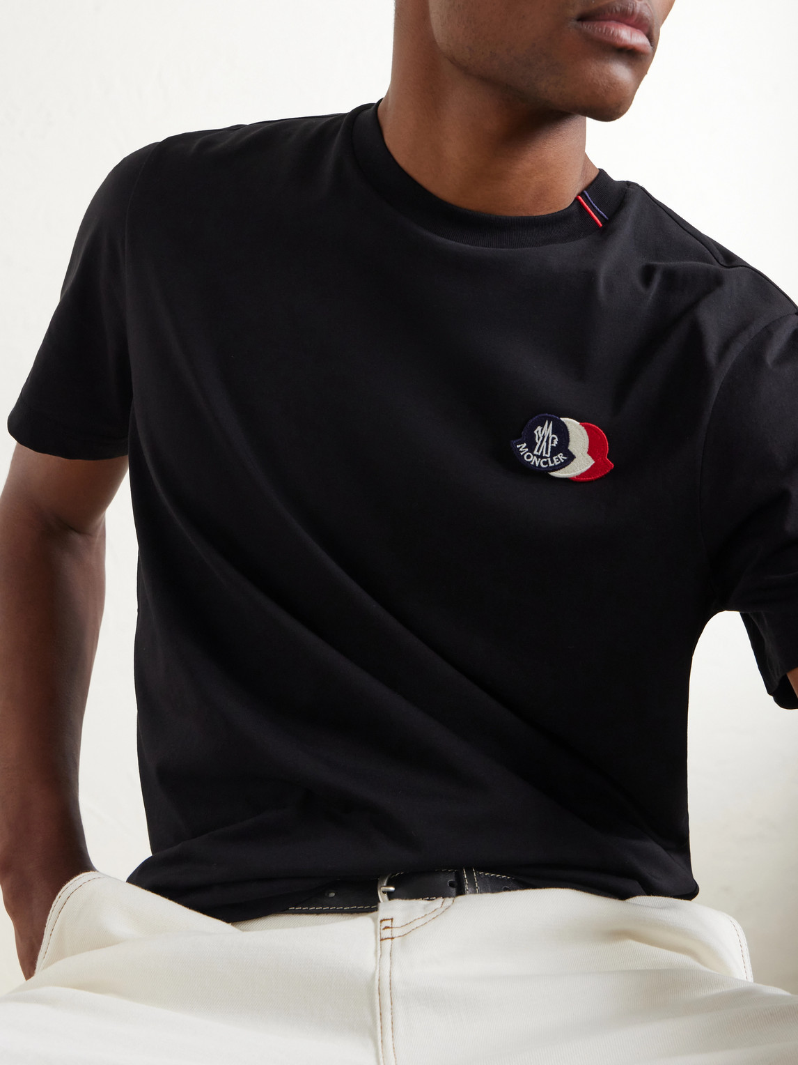 Logo-Appliquéd Cotton-Jersey T-Shirt