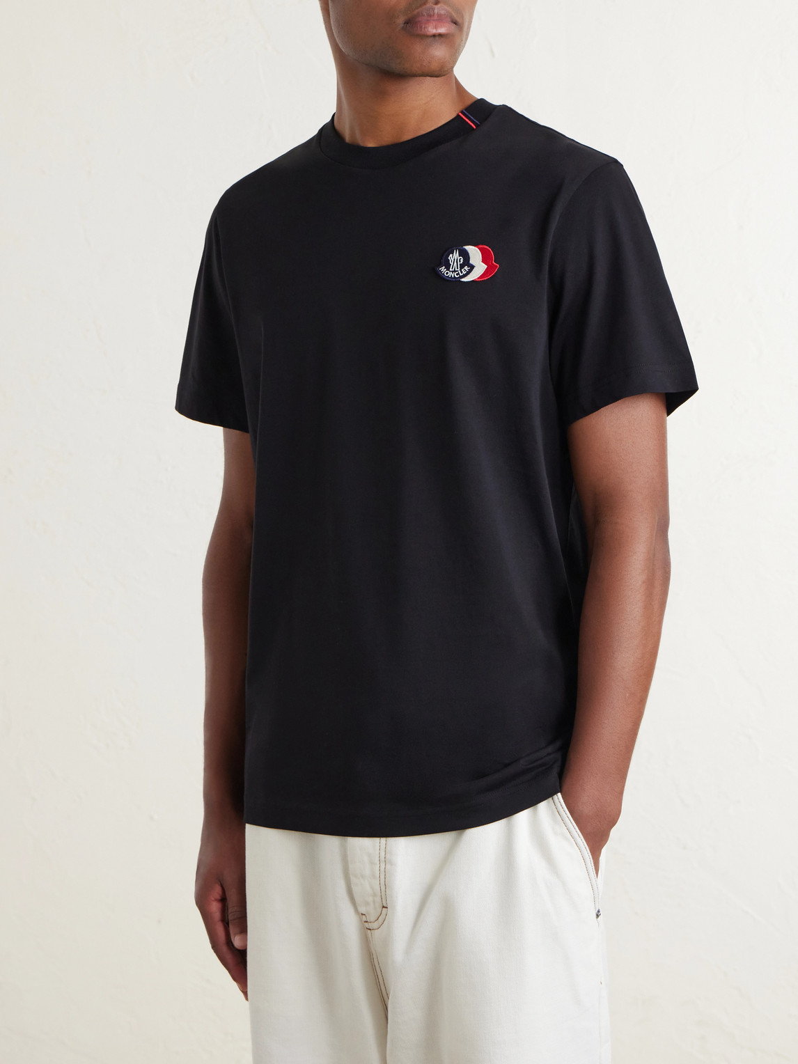 Logo-Appliquéd Cotton-Jersey T-Shirt