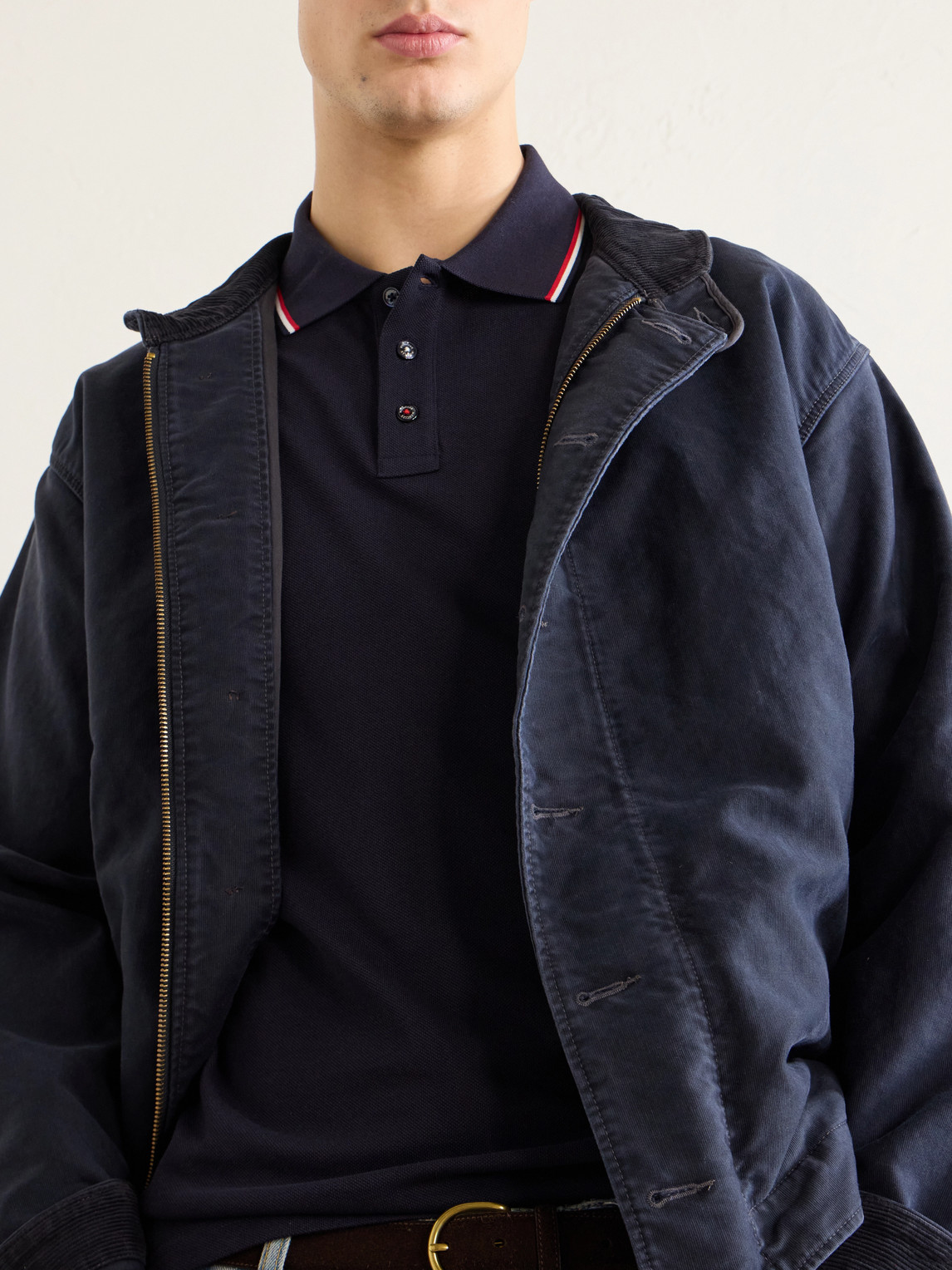Logo-Appliquéd Cotton-Piqué Polo Shirt