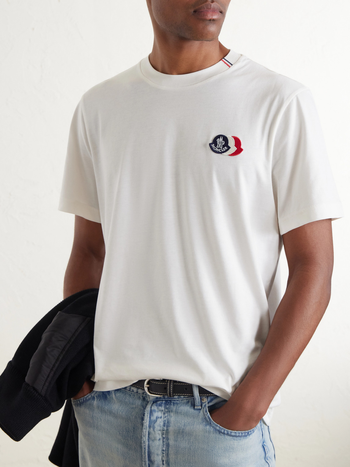 Logo-Appliquéd Cotton-Jersey T-Shirt