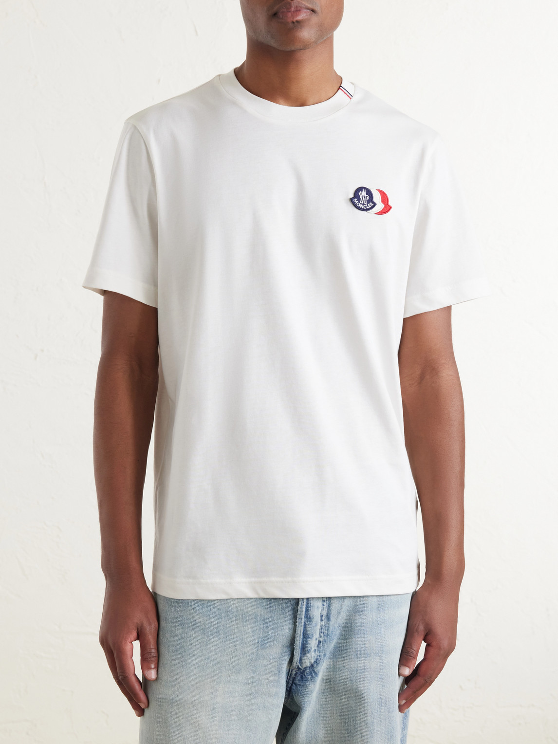 Logo-Appliquéd Cotton-Jersey T-Shirt