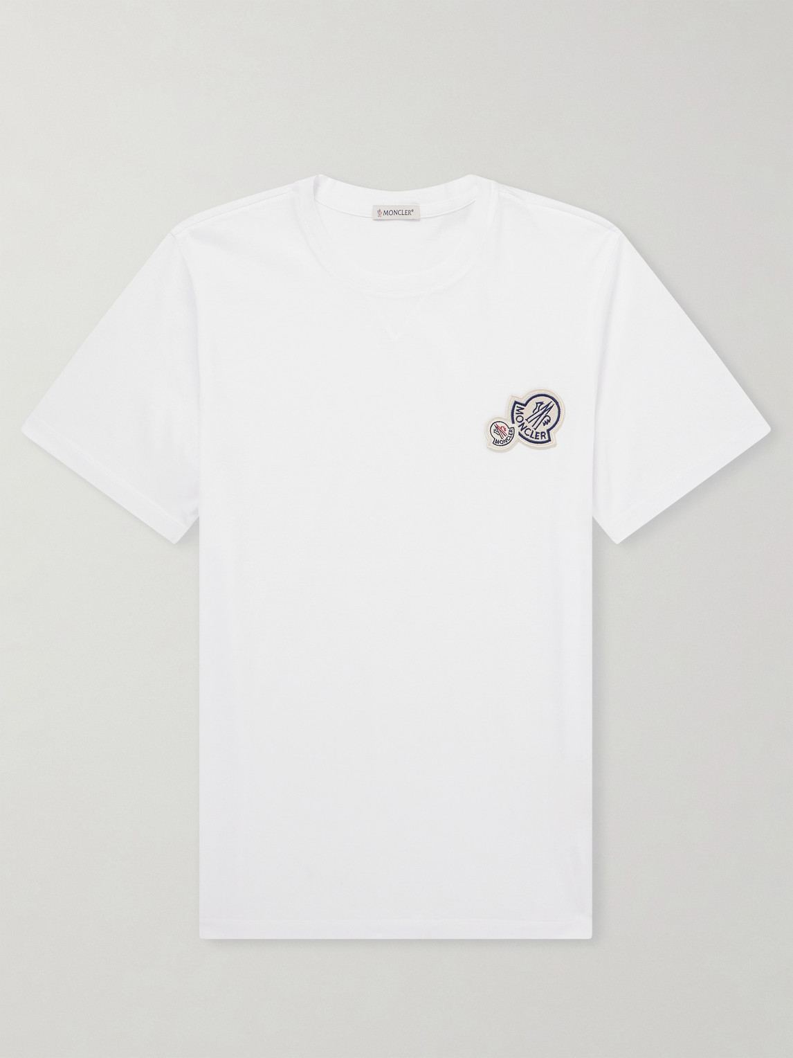 Logo-Appliquéd Cotton-Jersey T-Shirt