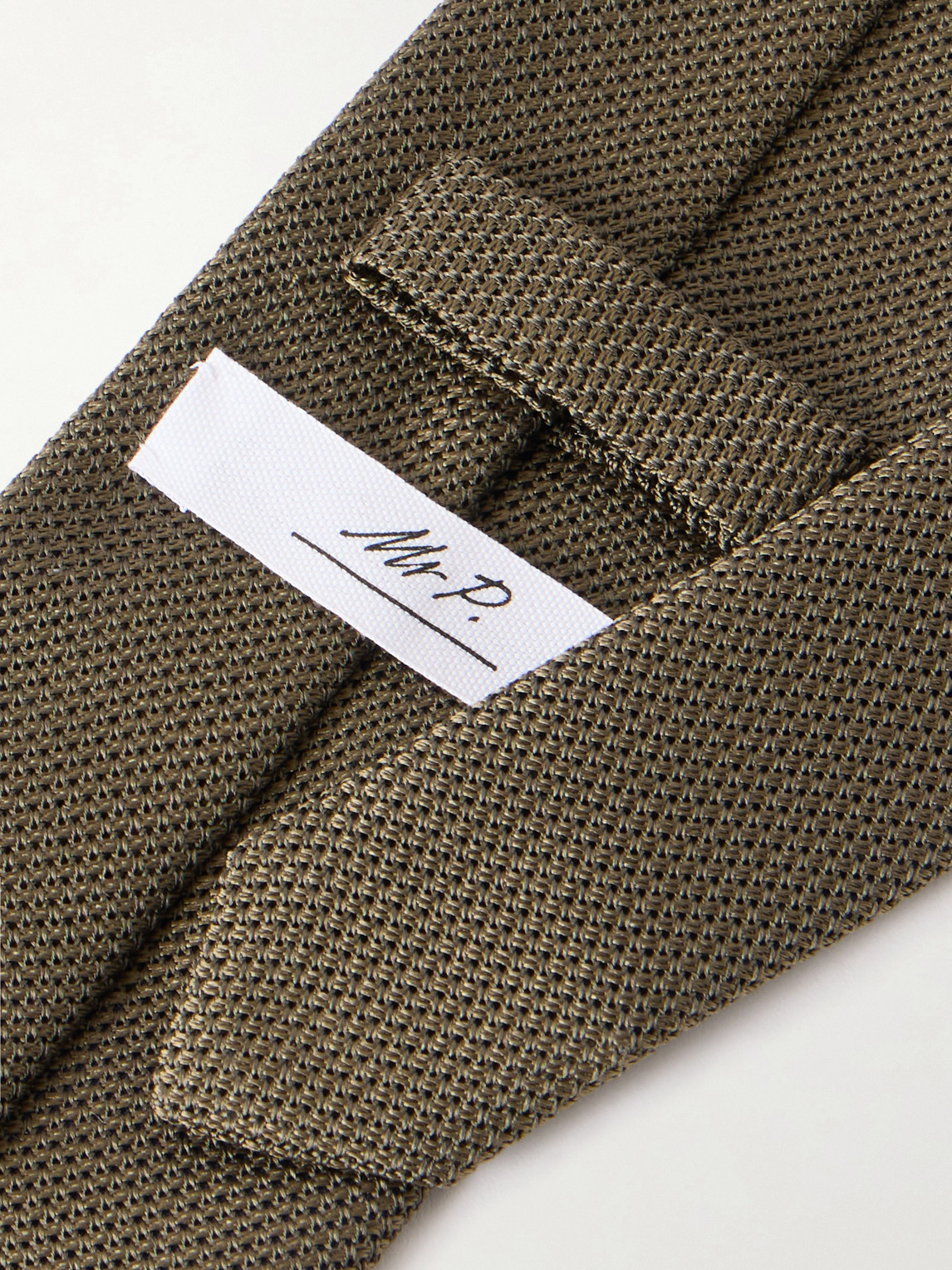  Mr P. - 8cm Silk Tie - Men - Green 