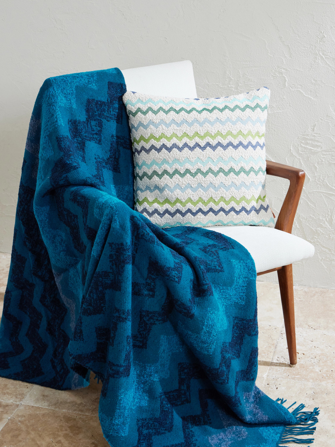 Capri Striped Bouclé Pillow — 2