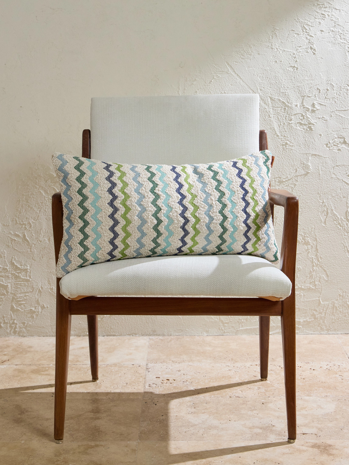 Capri Striped Bouclé Cushion