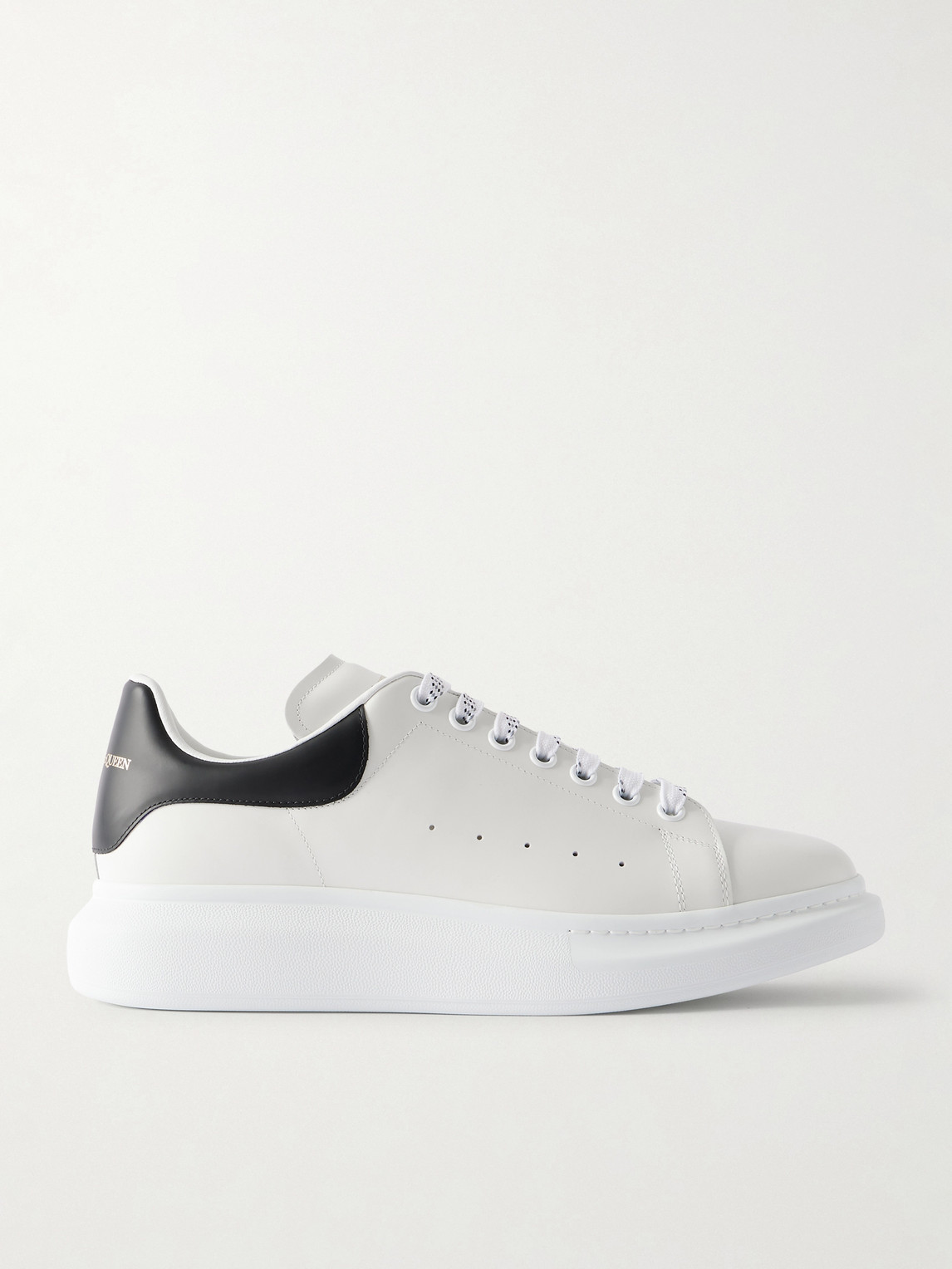 McQueen – Exaggerated-Sole Leather Sneakers