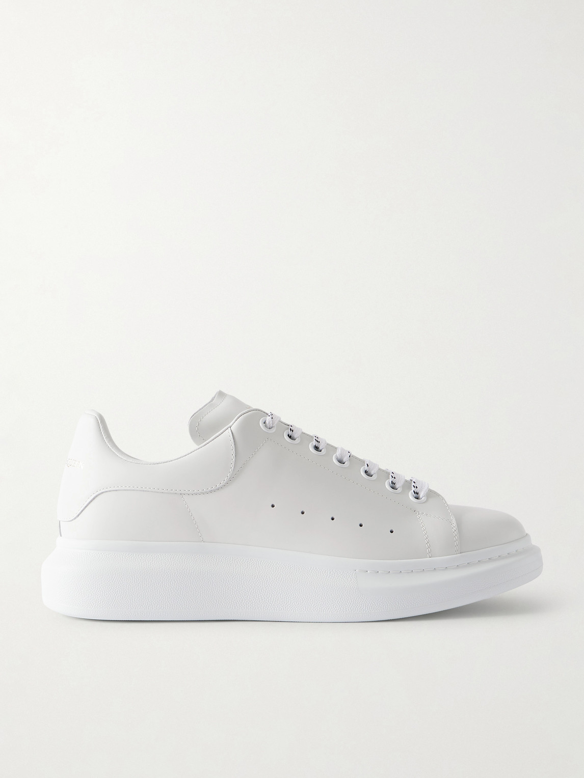 McQueen – Exaggerated-Sole Leather Sneakers