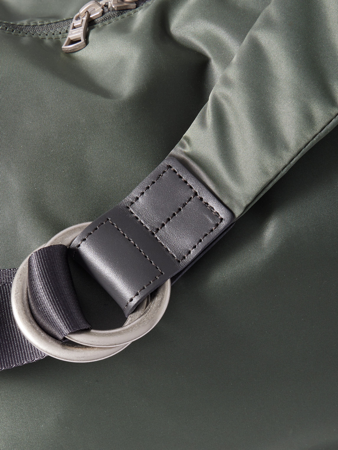  Master-piece - Ark Leather-trimmed Nylon Shoulder Bag - Men - Green 