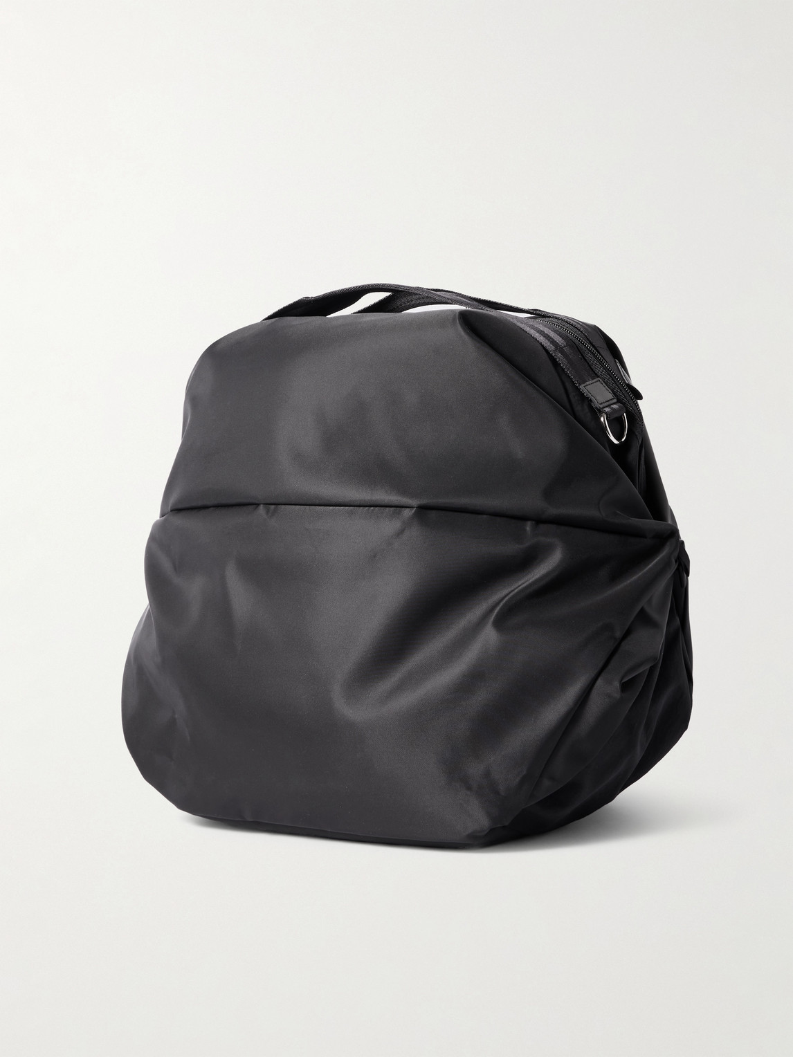  Master-piece - Cocoon Leather-trimmed Recycled Nylon Weekend Bag - Men - Black 