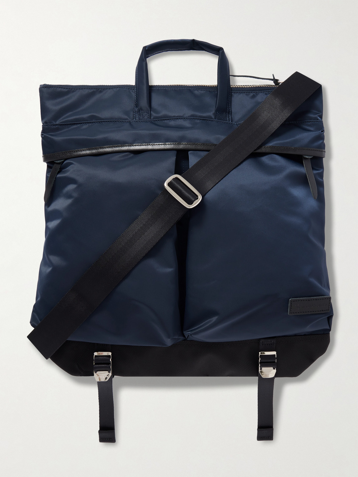 Master-piece Lightning Leather-trimmed Nylon-twill And Cordura® Tote Bag In Blue
