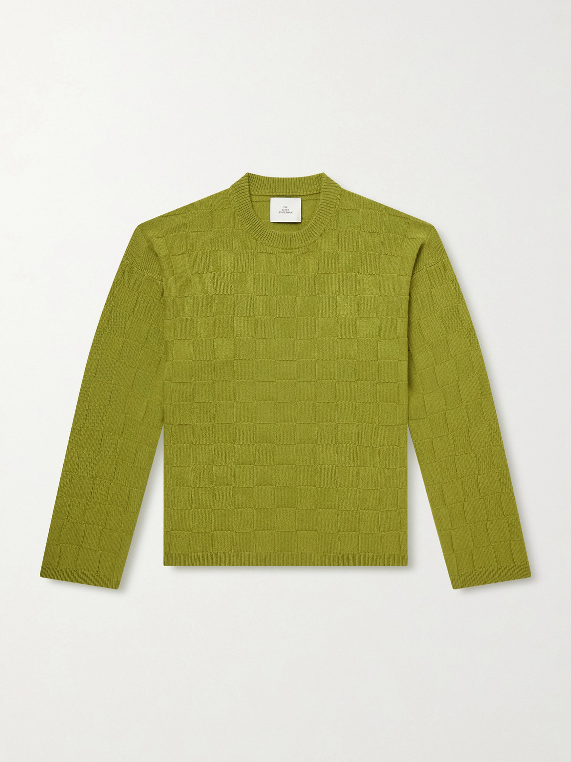 The Elder Statesman Culver Checked Cashmere Sweater - Men