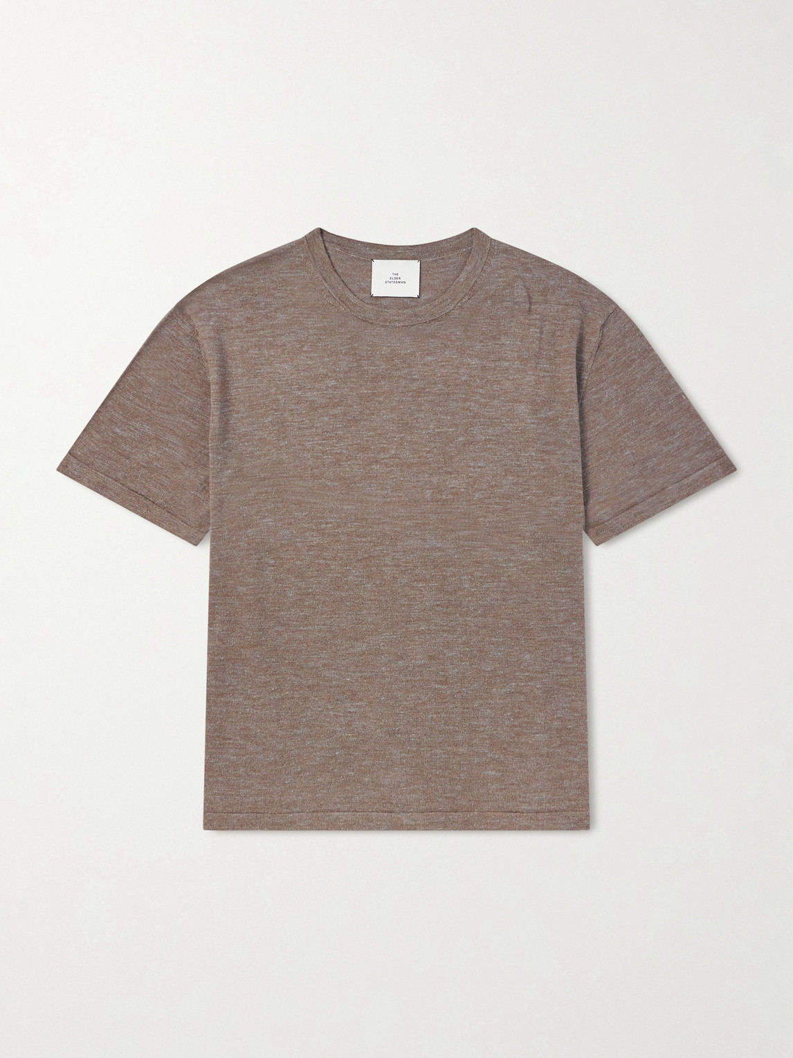 The Elder Statesman – Lenny Wool, Silk and Linen-Blend T-Shirt