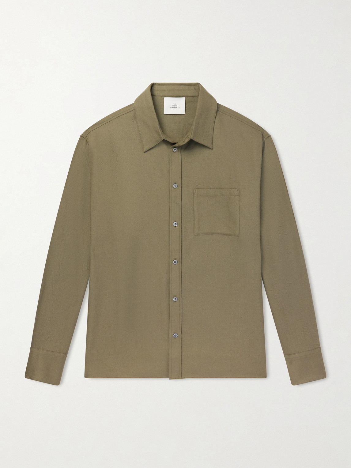 The Elder Statesman Cashmina Wool and Cashmere-Blend hirt - Men