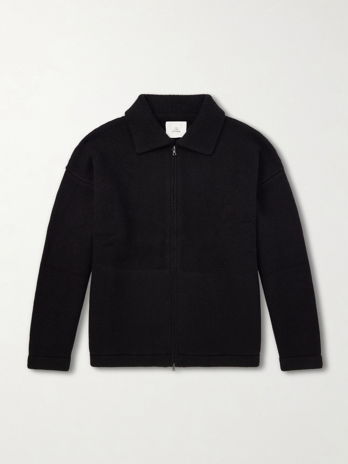 The Elder Statesman – Hunter Cashmere Zip-Up Sweater