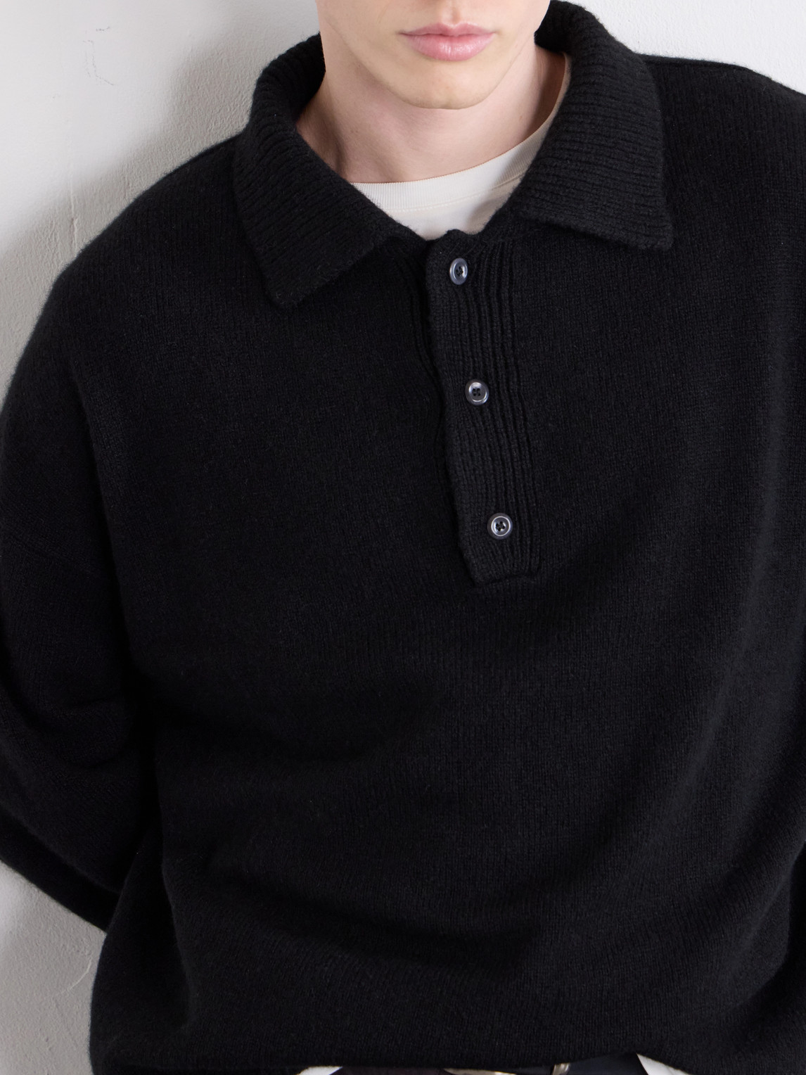 Dume Rugby Cashmere Polo Sweater
