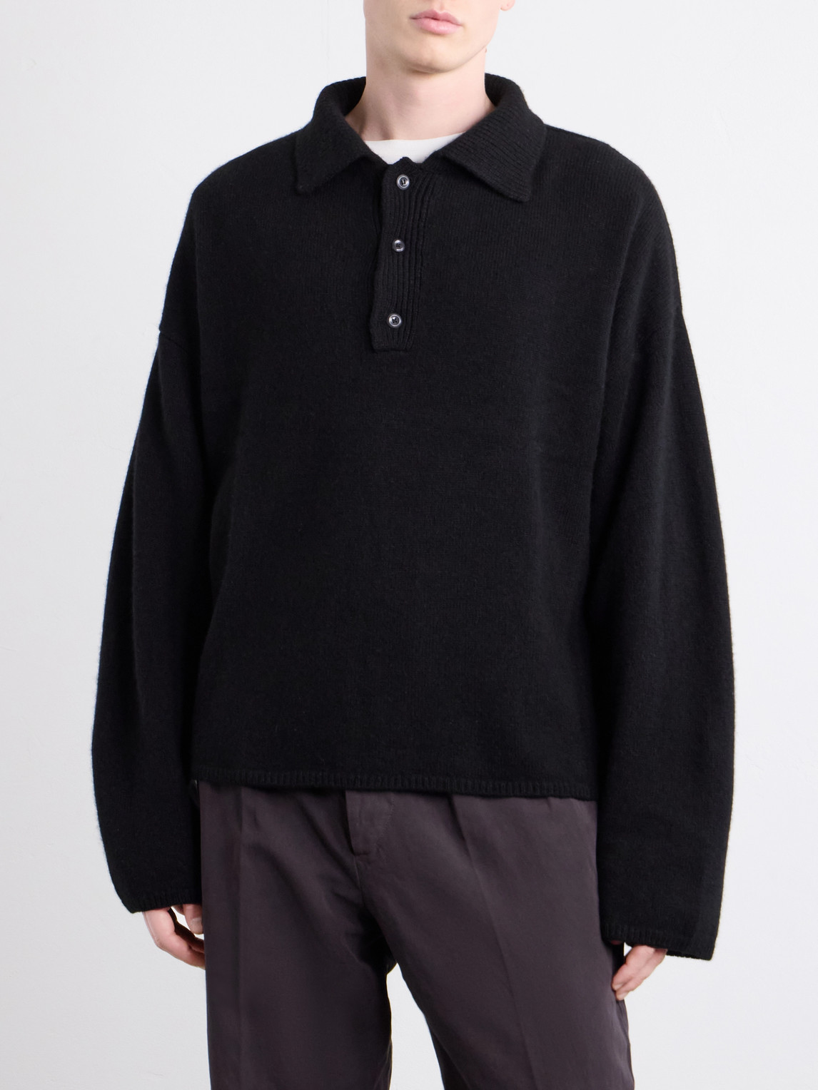 Dume Rugby Cashmere Polo Sweater