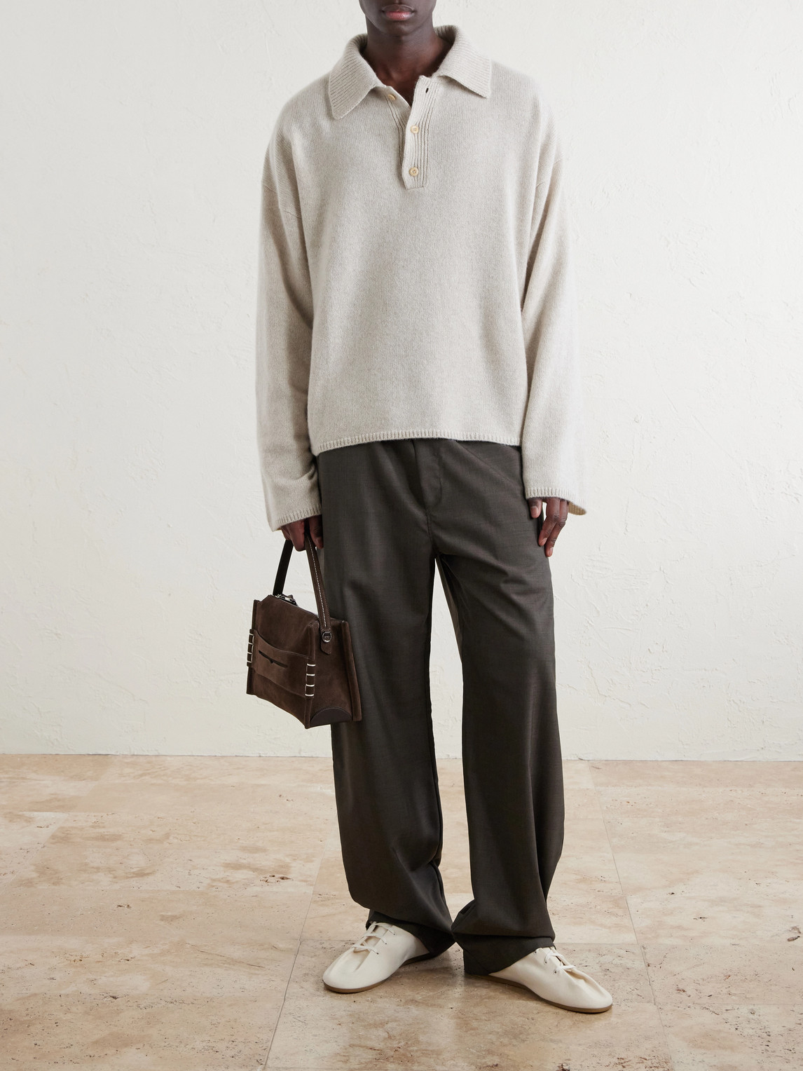 Dume Rugby Cashmere Polo Sweater