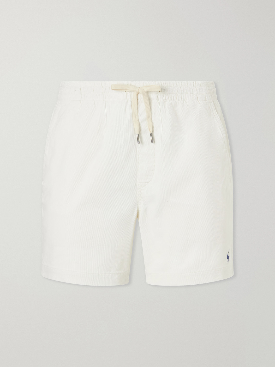 Polo Ralph Lauren Straight-Leg Logo-Embroidered Cotton-Corduroy Drawstring Shorts - Men