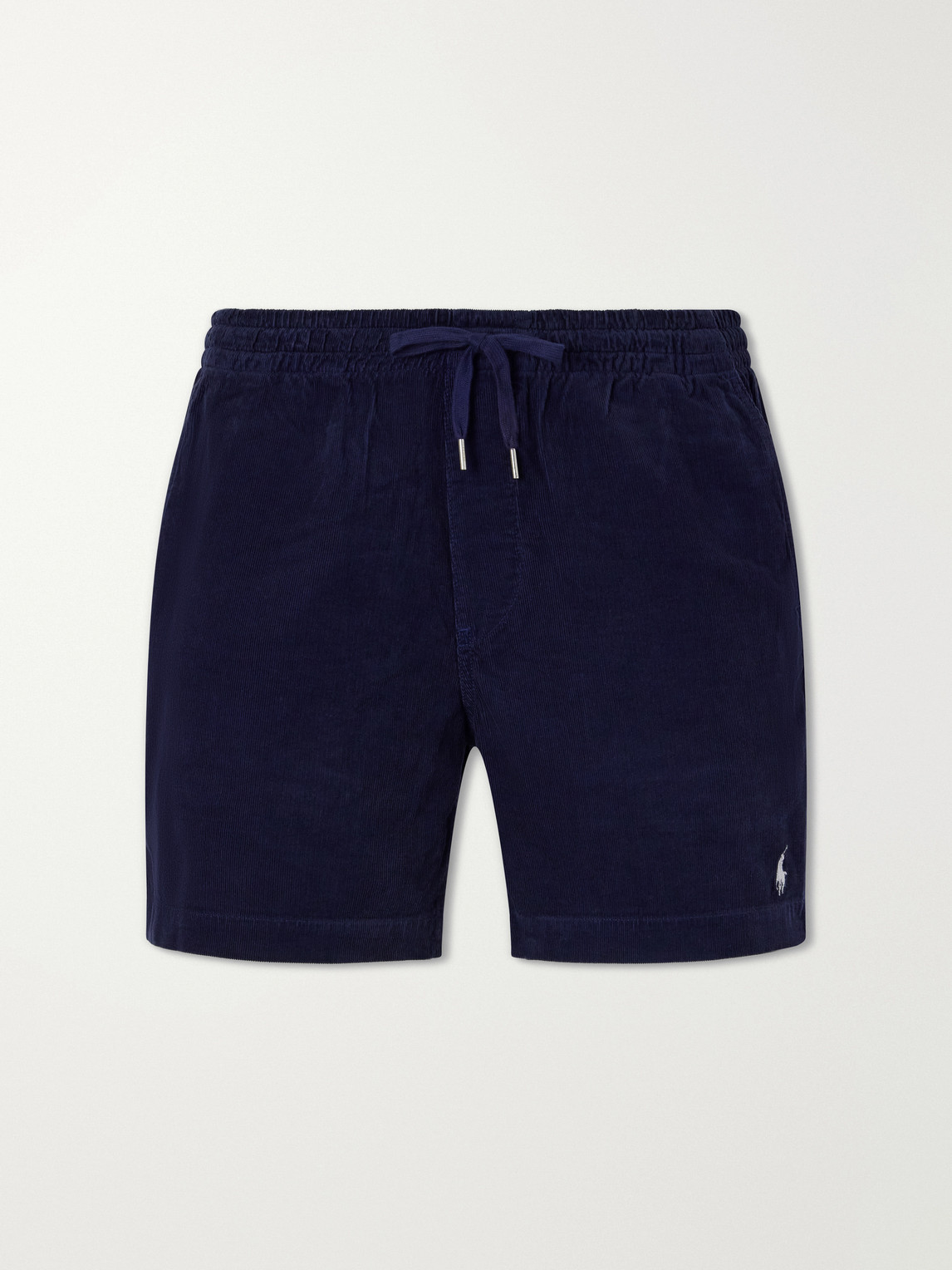 Polo Ralph Lauren Straight-Leg Logo-Embroidered Cotton-Corduroy Drawstring Shorts - Men