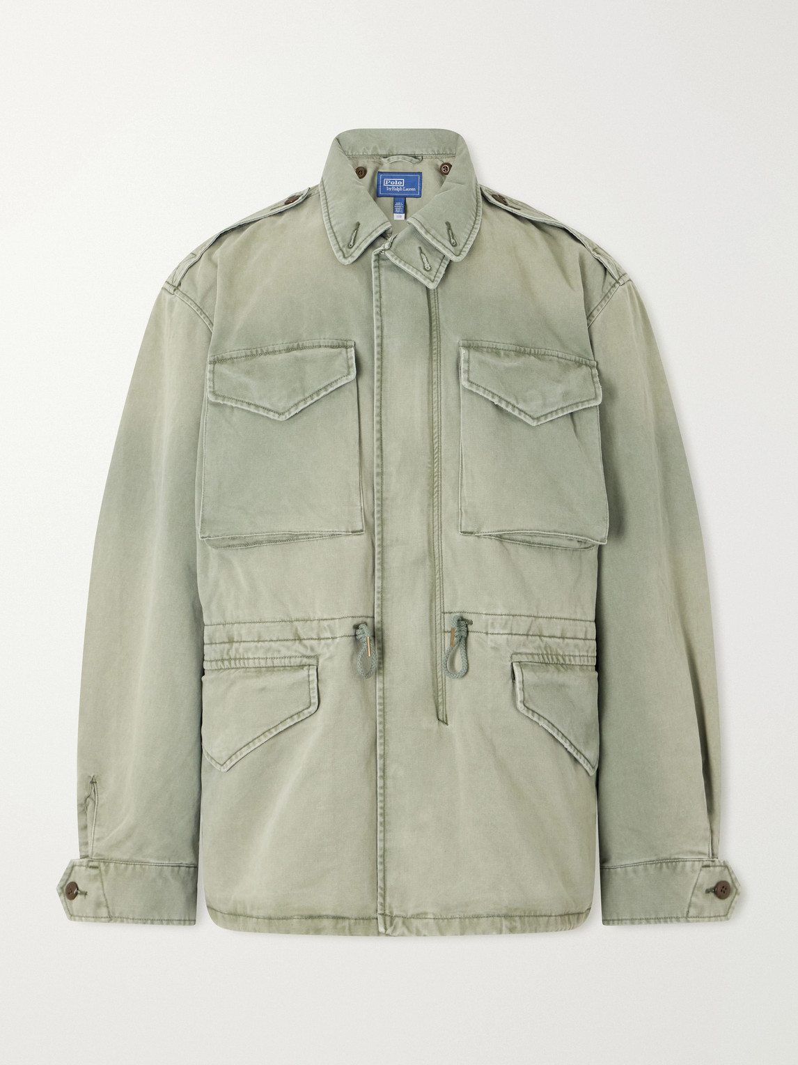 Polo Ralph Lauren Cotton-satin Jacket In Green