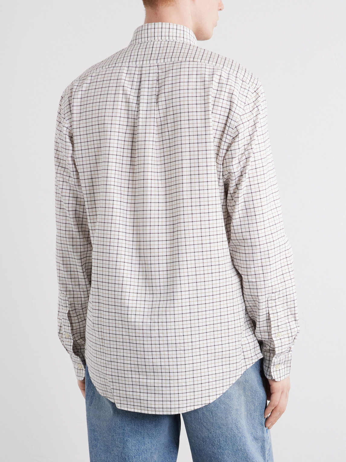 Polo Ralph Lauren Logo-Embroidered Checked Cotton Shirt - Men | Thumbnail 4 Polo Ralph Lauren Logo-Embroidered Checked Cotton Shirt - Men | Thumbnail 4