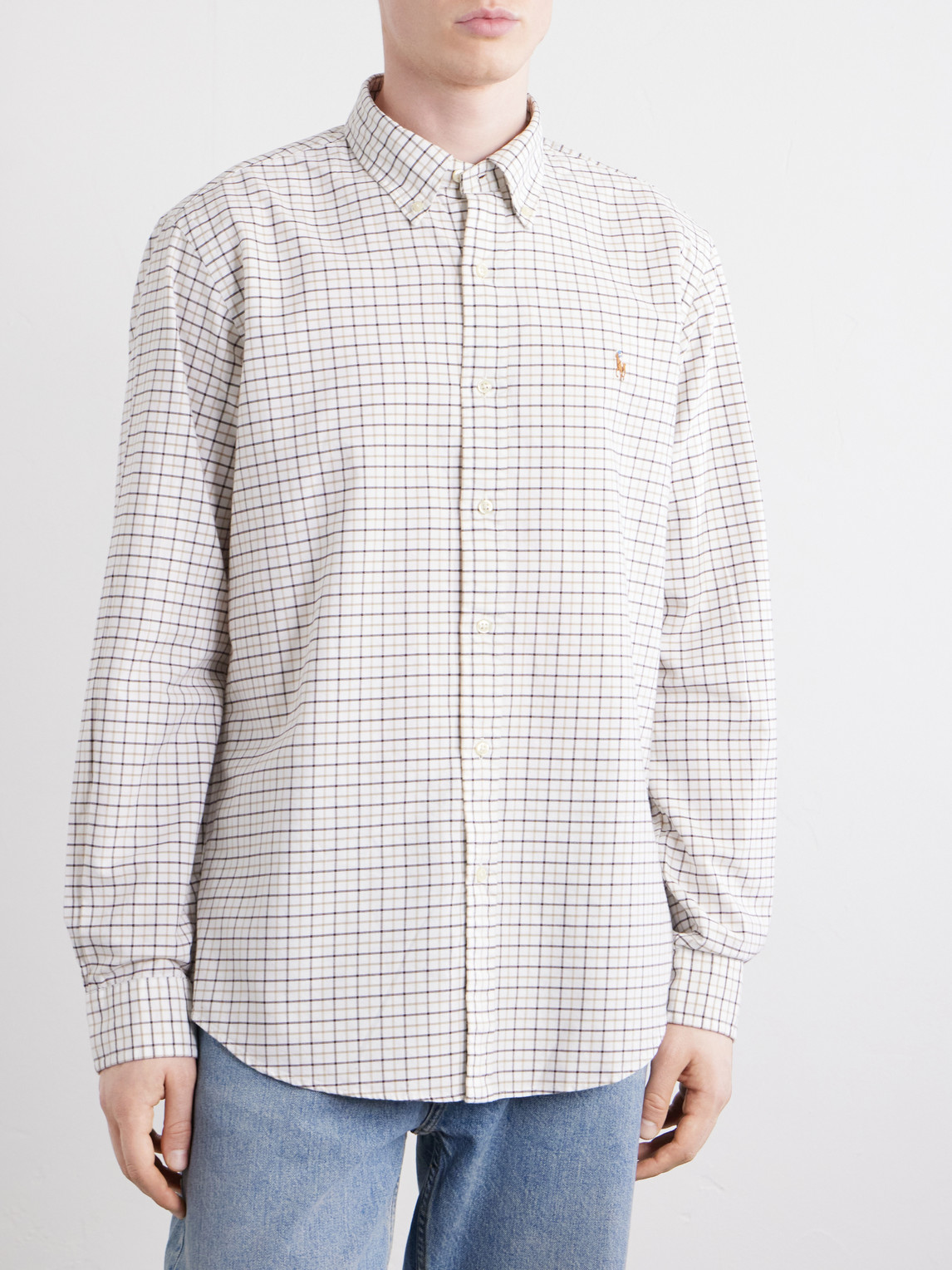 Polo Ralph Lauren Logo-Embroidered Checked Cotton Shirt - Men | Thumbnail 3 Polo Ralph Lauren Logo-Embroidered Checked Cotton Shirt - Men | Thumbnail 3