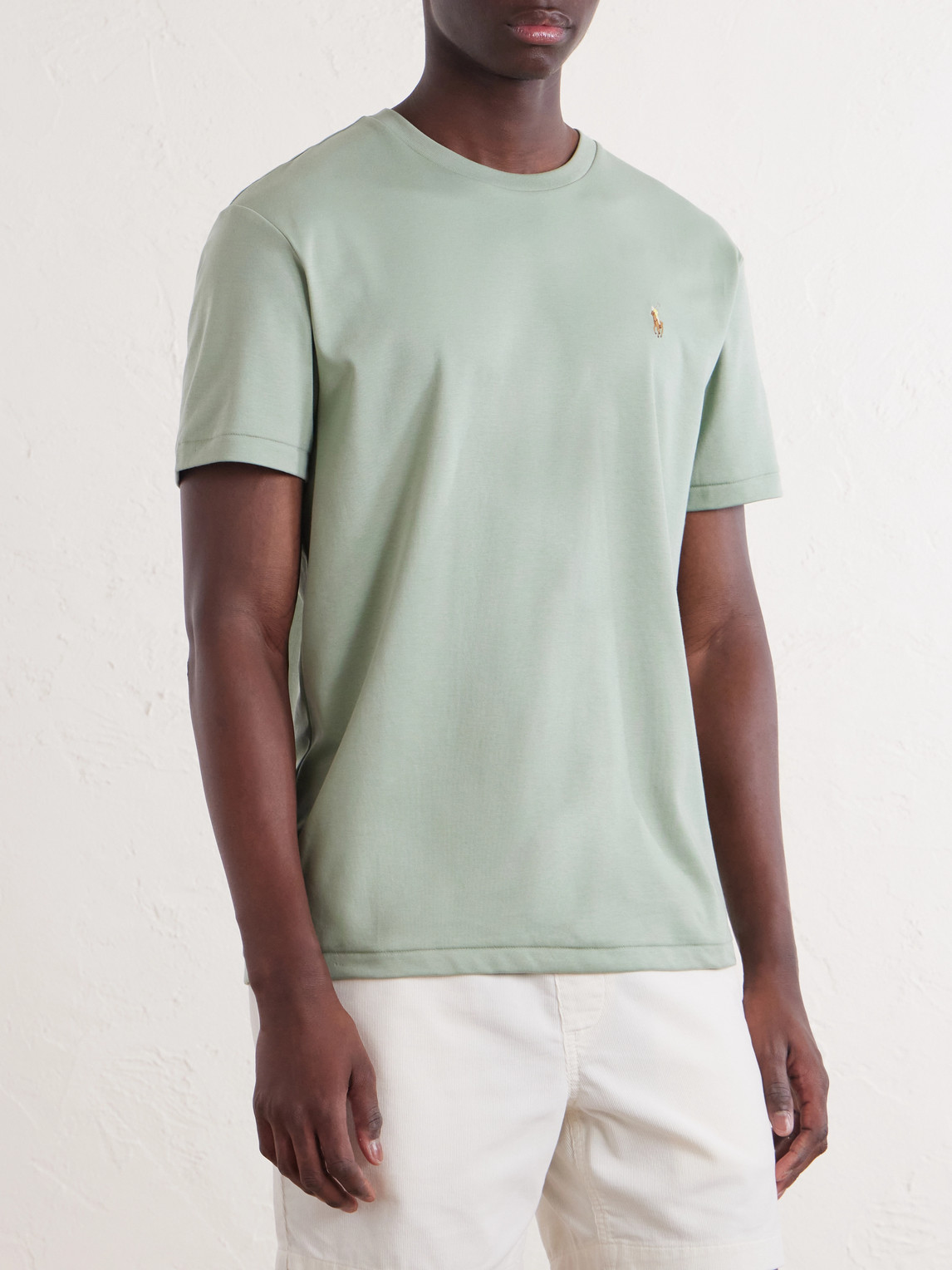 Polo Ralph Lauren Logo-Embroidered Cotton-Jersey T-Shirt - Men | Thumbnail 3 Polo Ralph Lauren Logo-Embroidered Cotton-Jersey T-Shirt - Men | Thumbnail 3