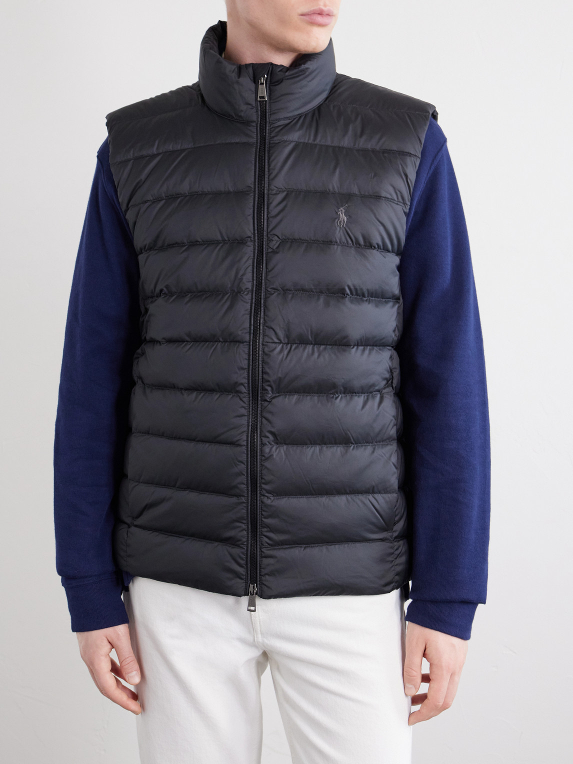 Polo Ralph Lauren Logo-Embroidered Quilted Shell Down Gilet - Men | Thumbnail 3 Polo Ralph Lauren Logo-Embroidered Quilted Shell Down Gilet - Men | Thumbnail 3