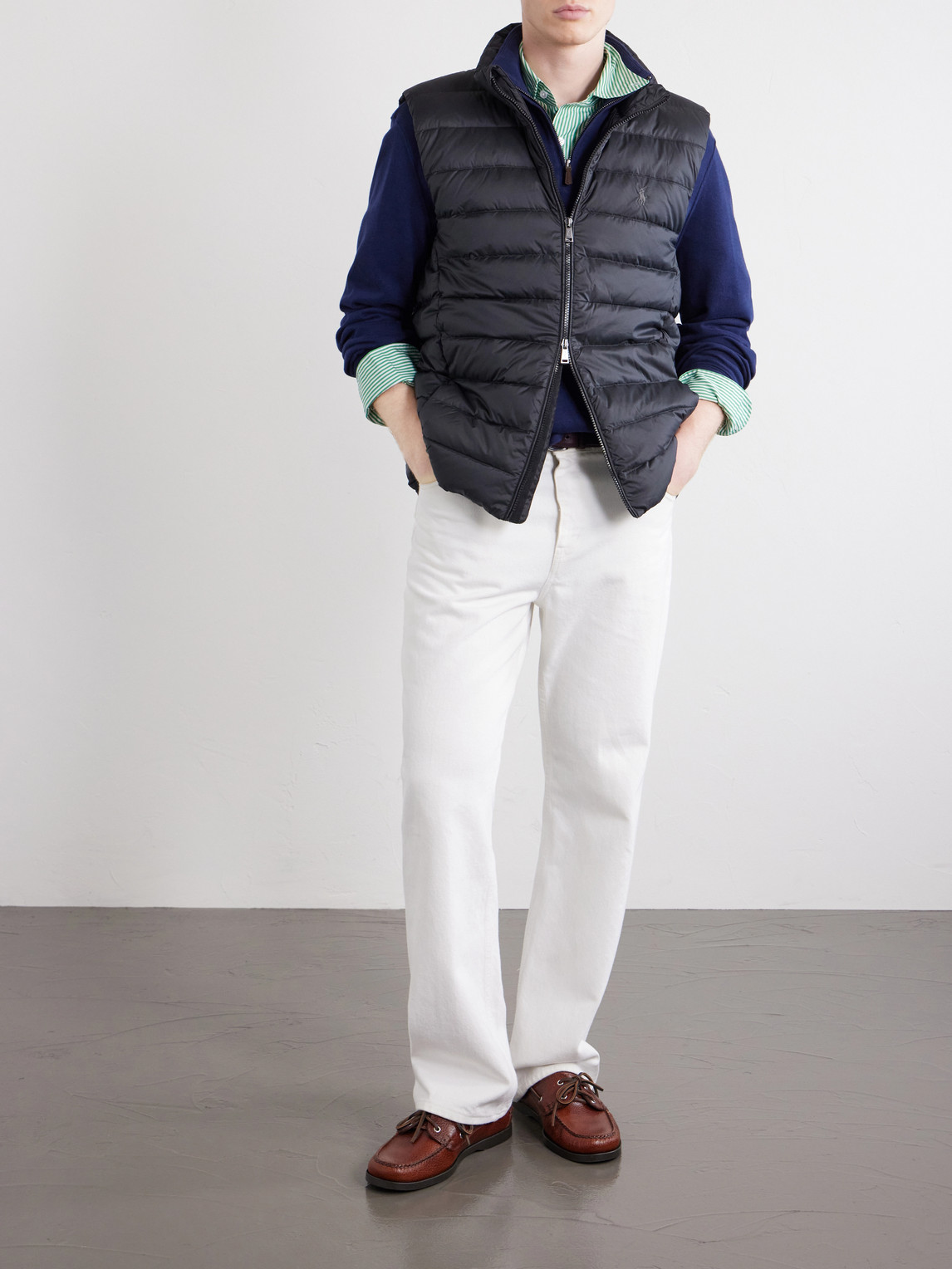 Polo Ralph Lauren Logo-Embroidered Quilted Shell Down Gilet - Men | Thumbnail 2 Polo Ralph Lauren Logo-Embroidered Quilted Shell Down Gilet - Men | Thumbnail 2