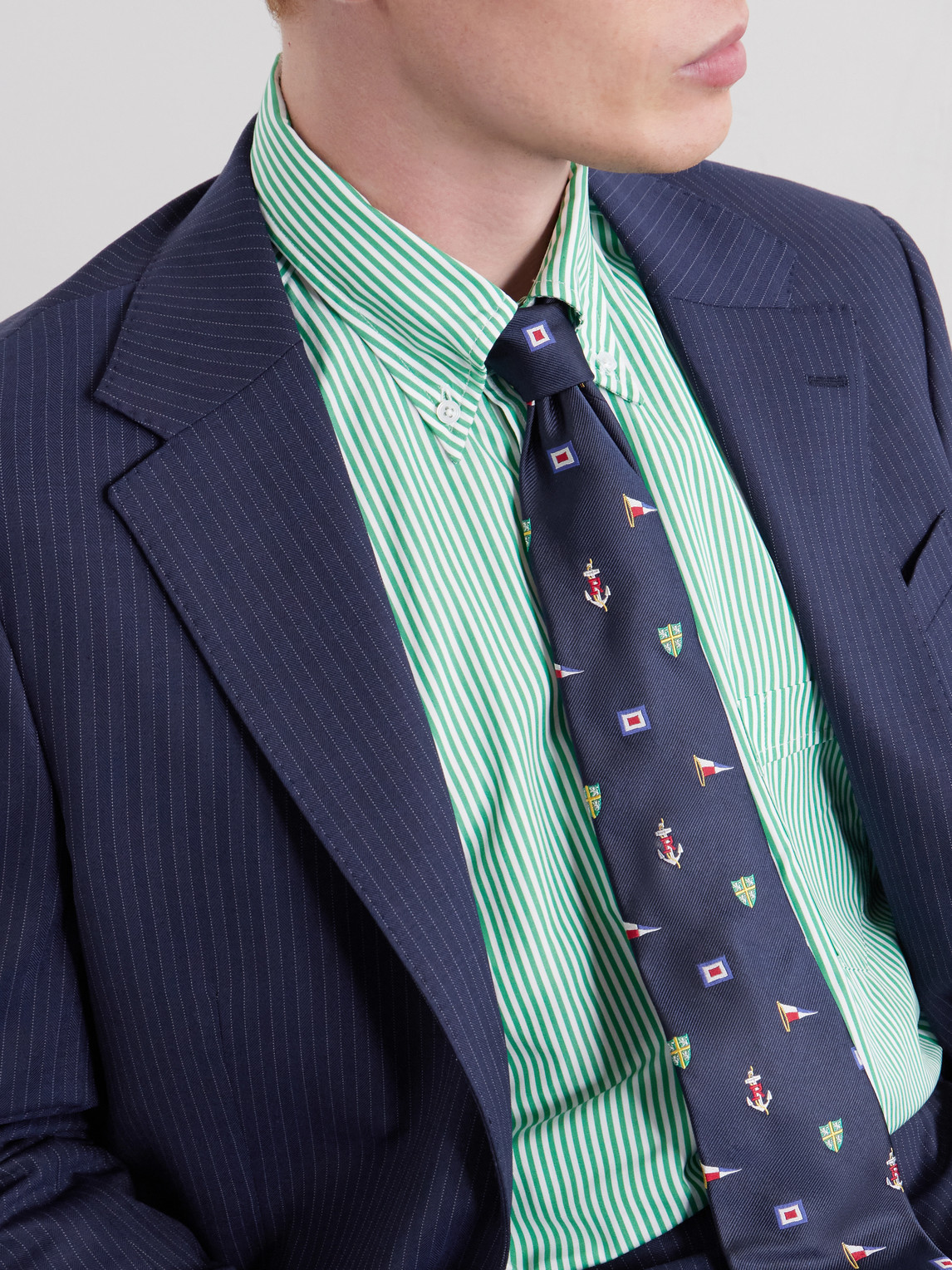 Polo Ralph Lauren 8cm Embroidered Silk Tie - Men | Thumbnail 3