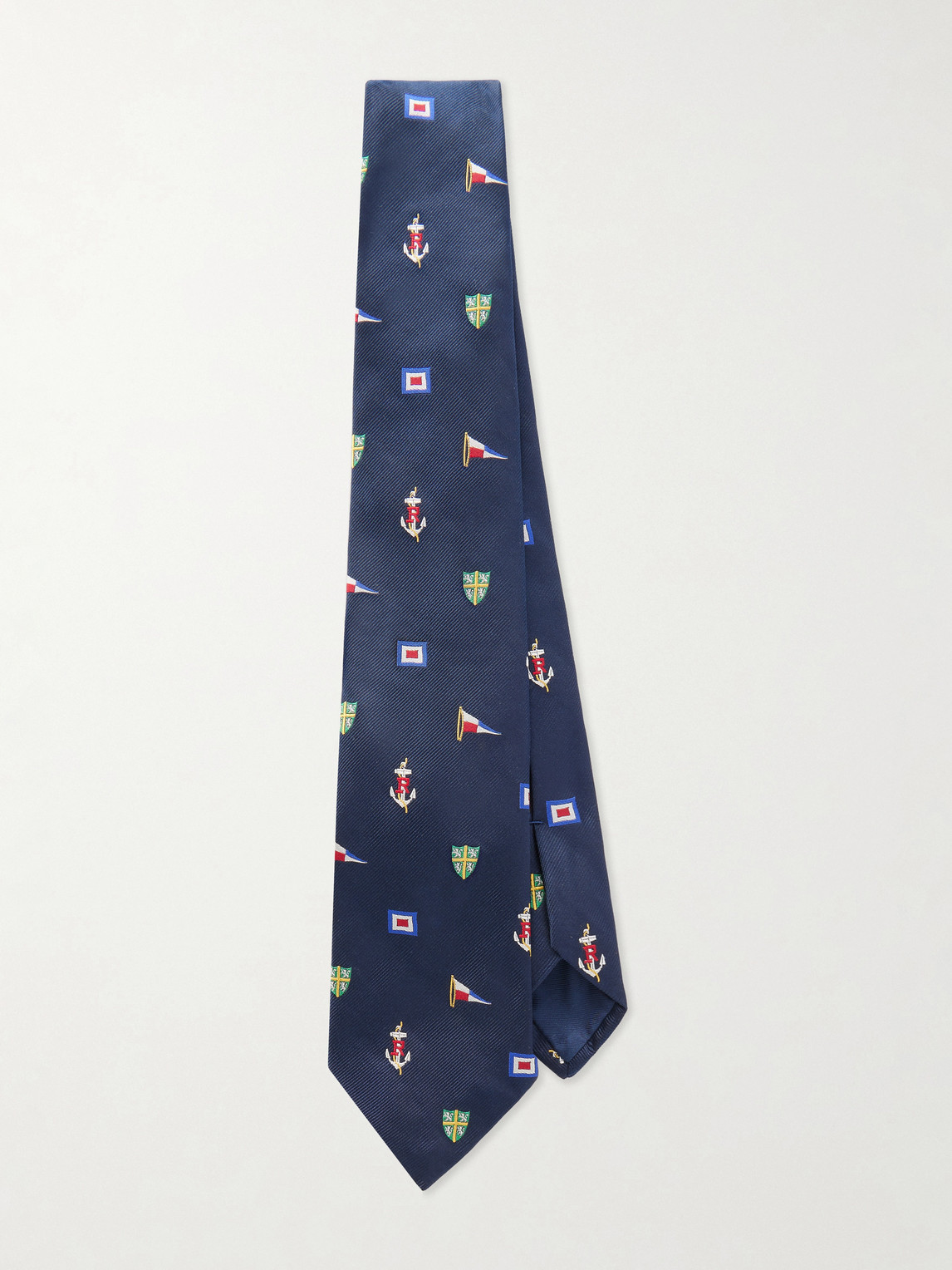 Polo Ralph Lauren 8cm Embroidered Silk Tie - Men - Women's Accessories