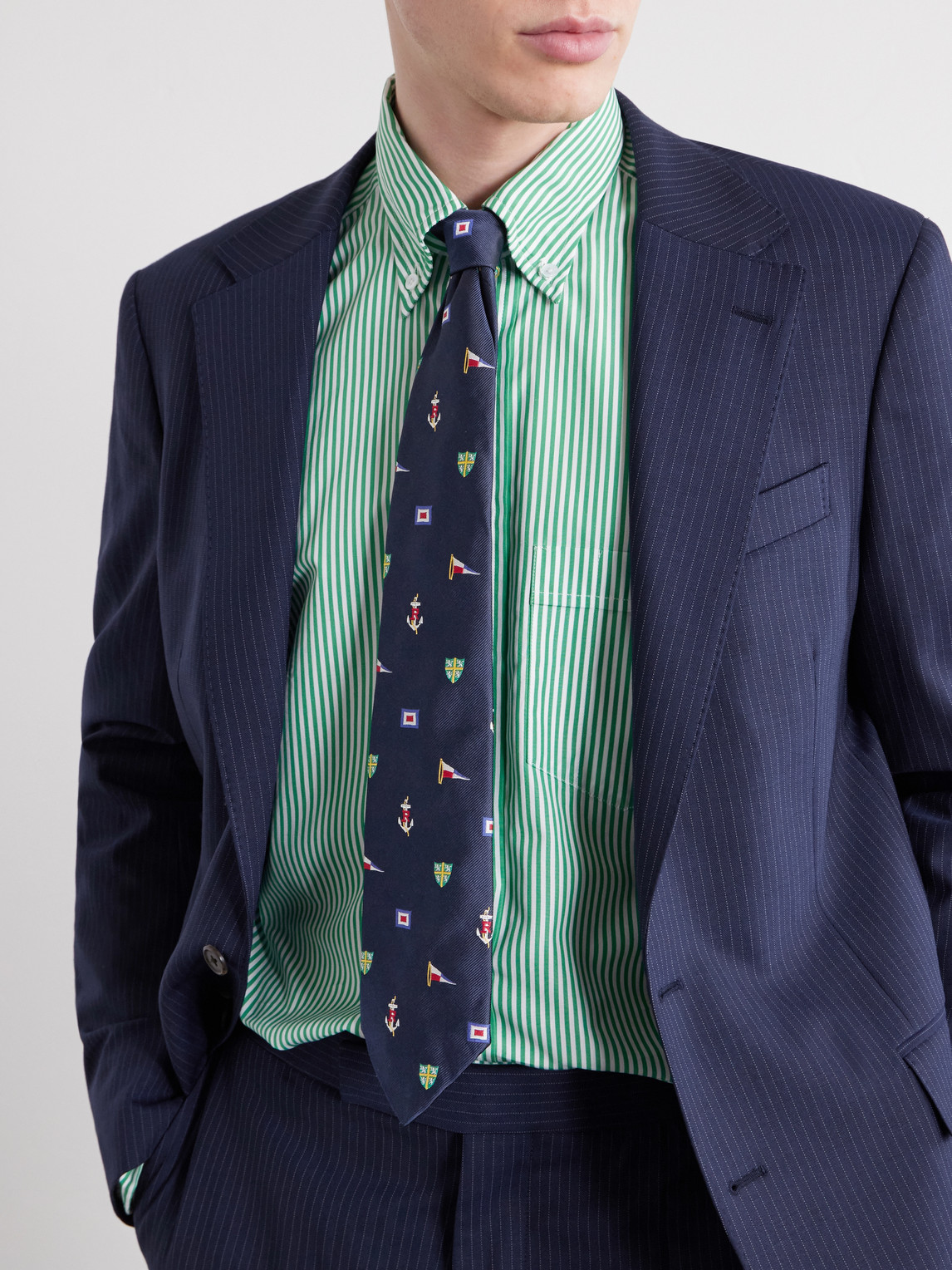 Polo Ralph Lauren 8cm Embroidered Silk Tie - Men | Thumbnail 2