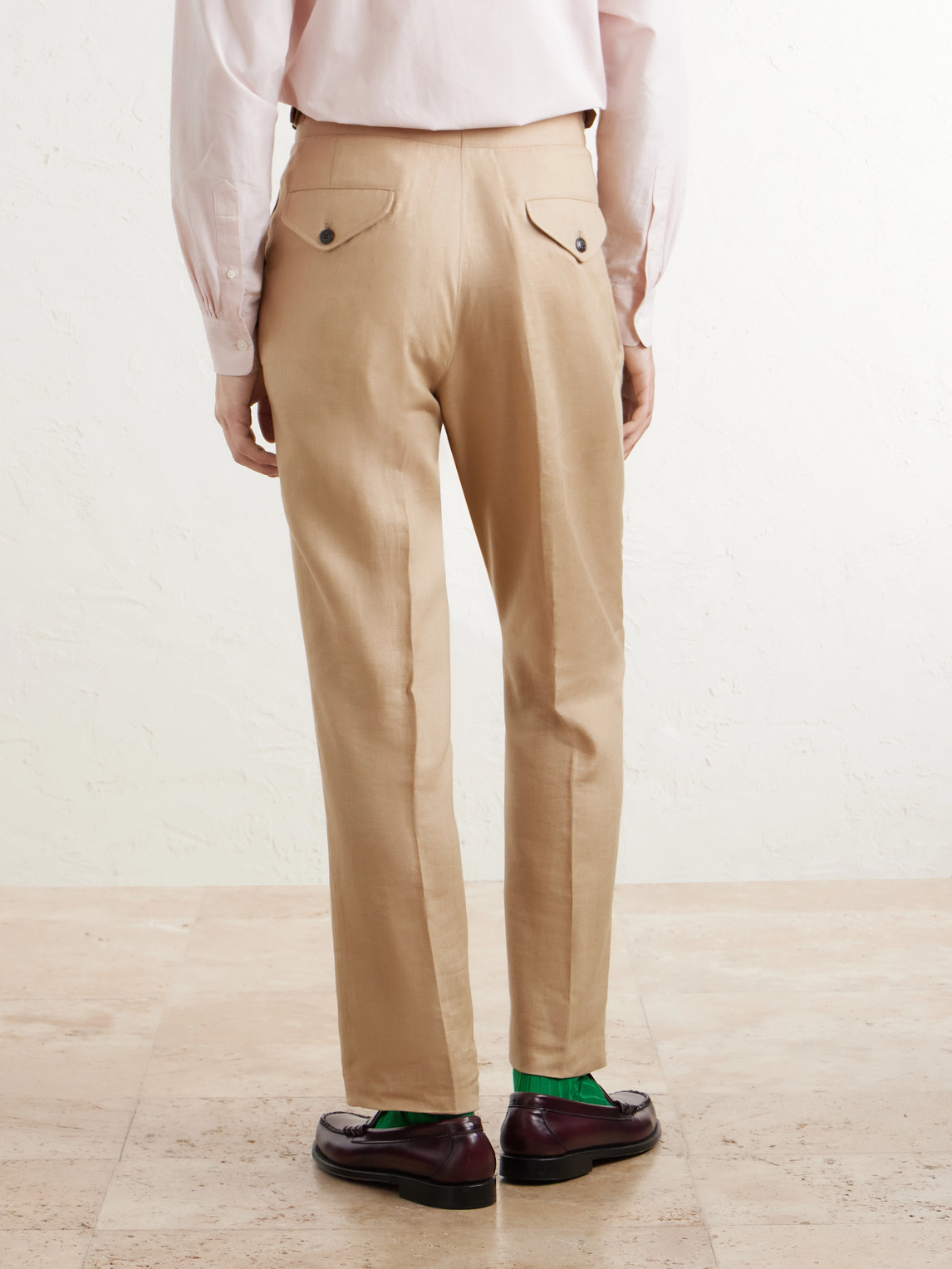 Polo Ralph Lauren Straight-Leg Pleated Linen Suit Trousers - Men | Thumbnail 4