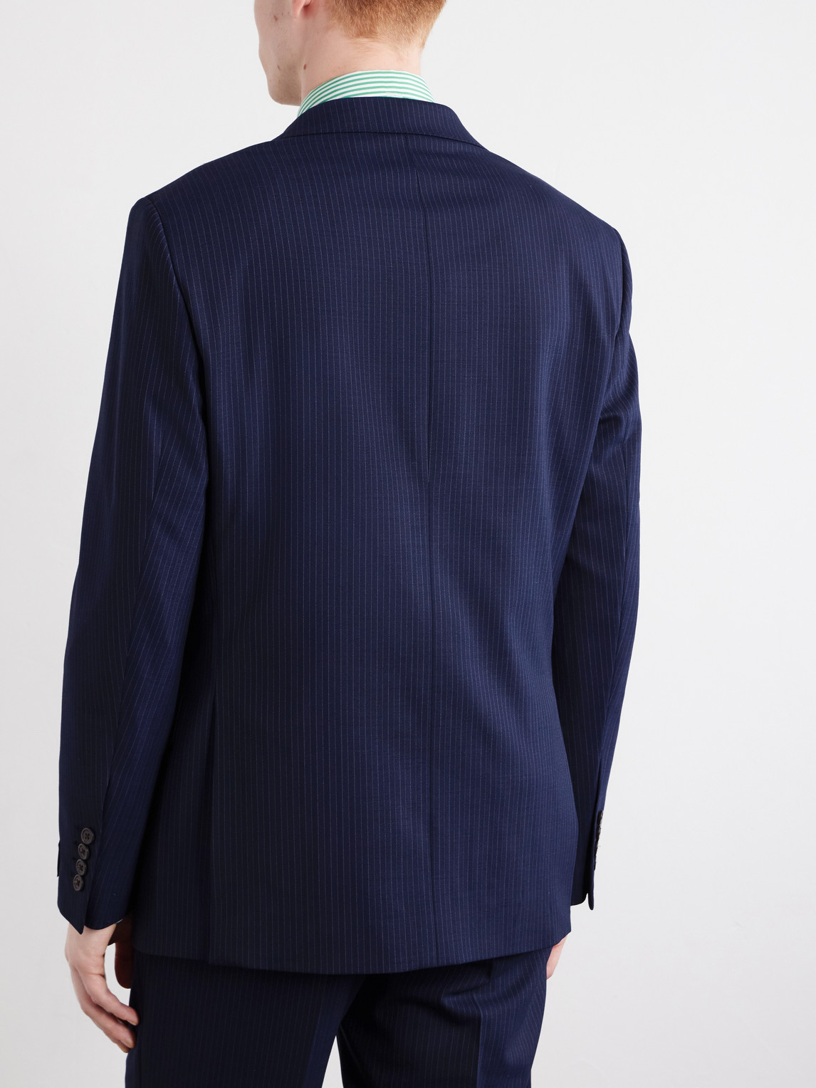 Polo Ralph Lauren Pinstriped Wool-Blend Suit Jacket - Men | Thumbnail 4 Polo Ralph Lauren Pinstriped Wool-Blend Suit Jacket - Men | Thumbnail 4