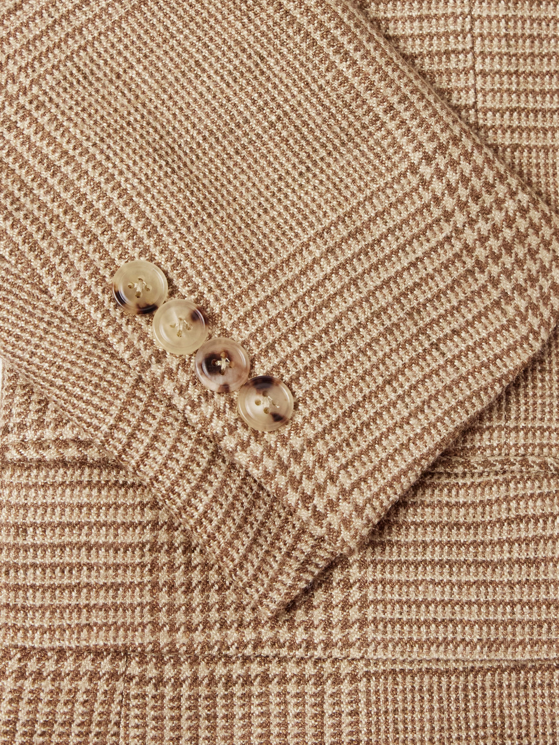 Polo Ralph Lauren Double-Breasted Houndstooth Silk, Linen and Wool-Blend Suit Jacket - Men | Thumbnail 6 Polo Ralph Lauren Double-Breasted Houndstooth Silk, Linen and Wool-Blend Suit Jacket - Men | Thumbnail 6
