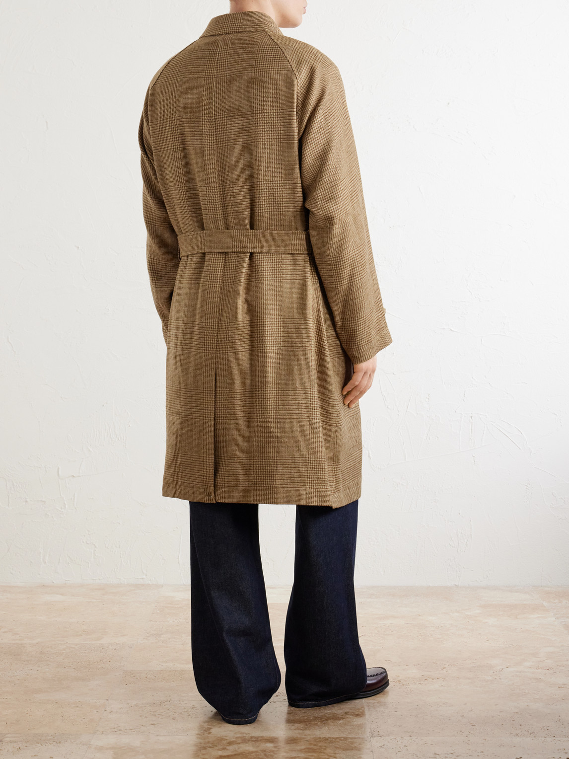 Polo Ralph Lauren Houndstooth Wool, Silk and Linen-Blend Coat - Men | Thumbnail 4